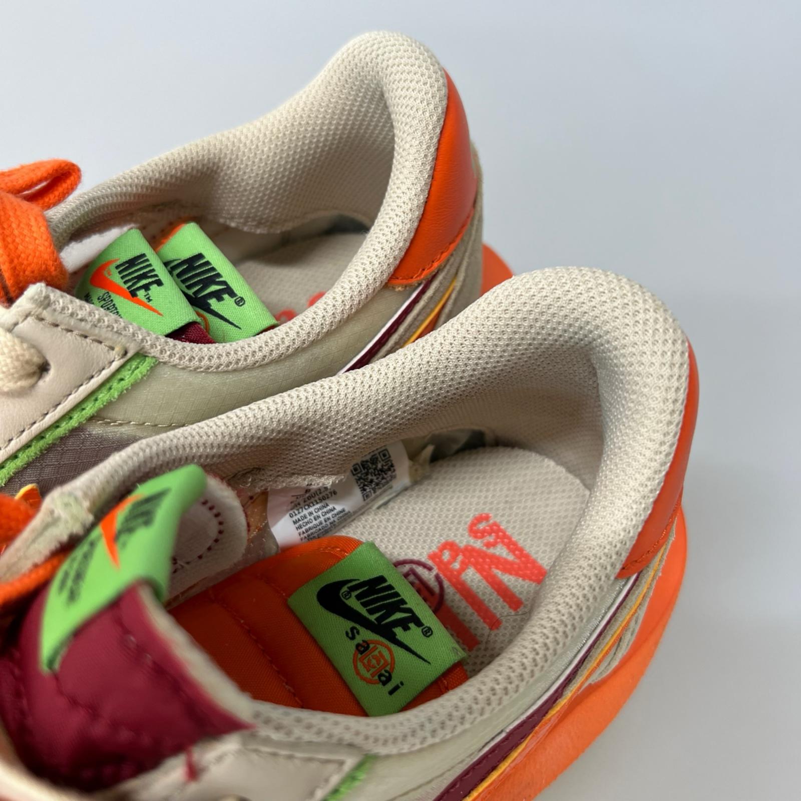 スニーカー ×CLOT×Sacai LD Waffle Orange Blaze 26cm 26cm (US8 UK7 1/2 EU42)