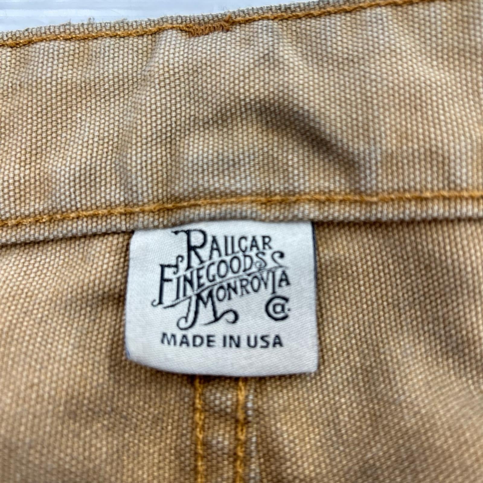 パンツ RAILCAR FINEGOODS ダックパンツ　ｗ35 36 ブラウン