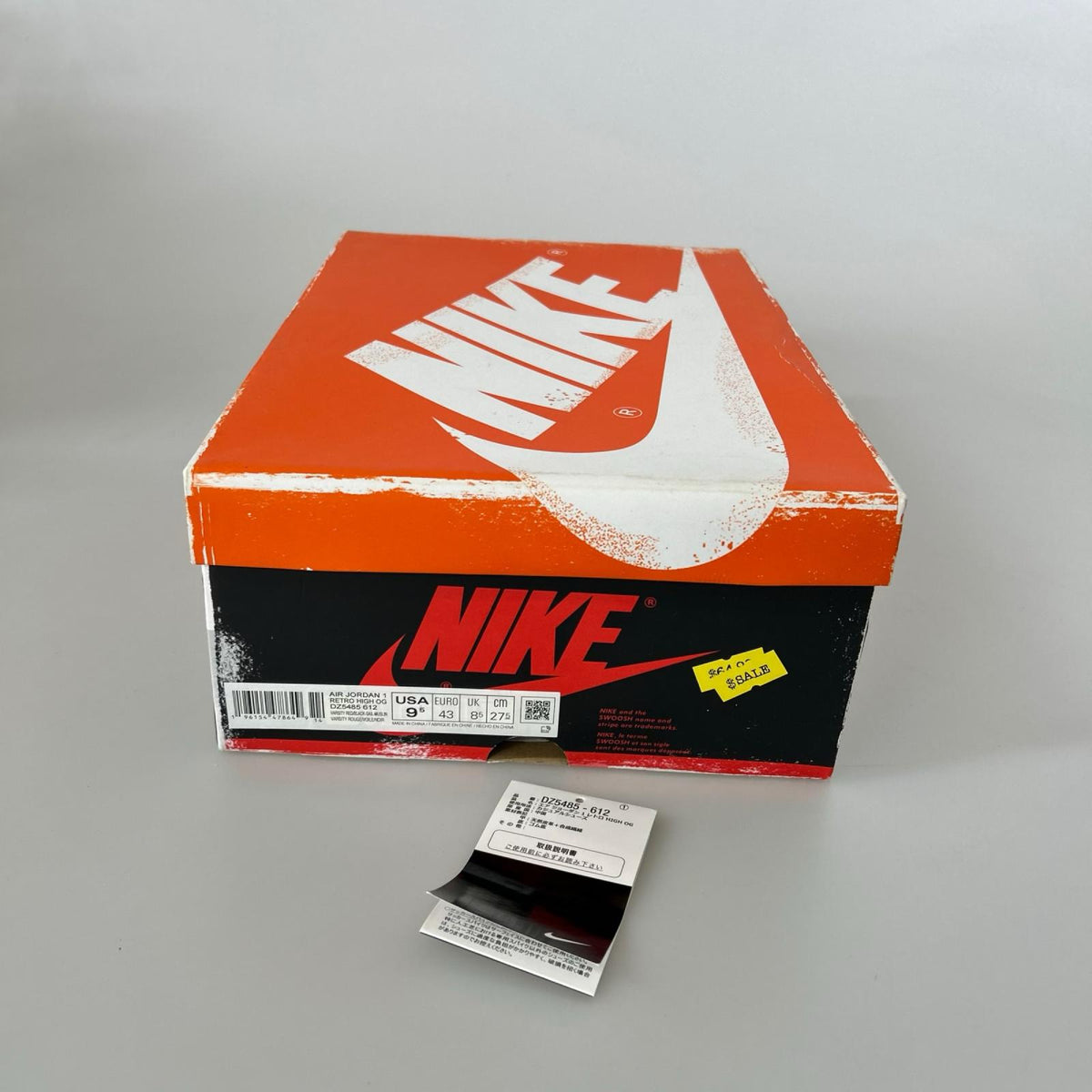スニーカー AIR JORDAN 1 HIGH CHICAGO LOST & FOUND 27.5cm (US9 1/2 UK9 EU45)