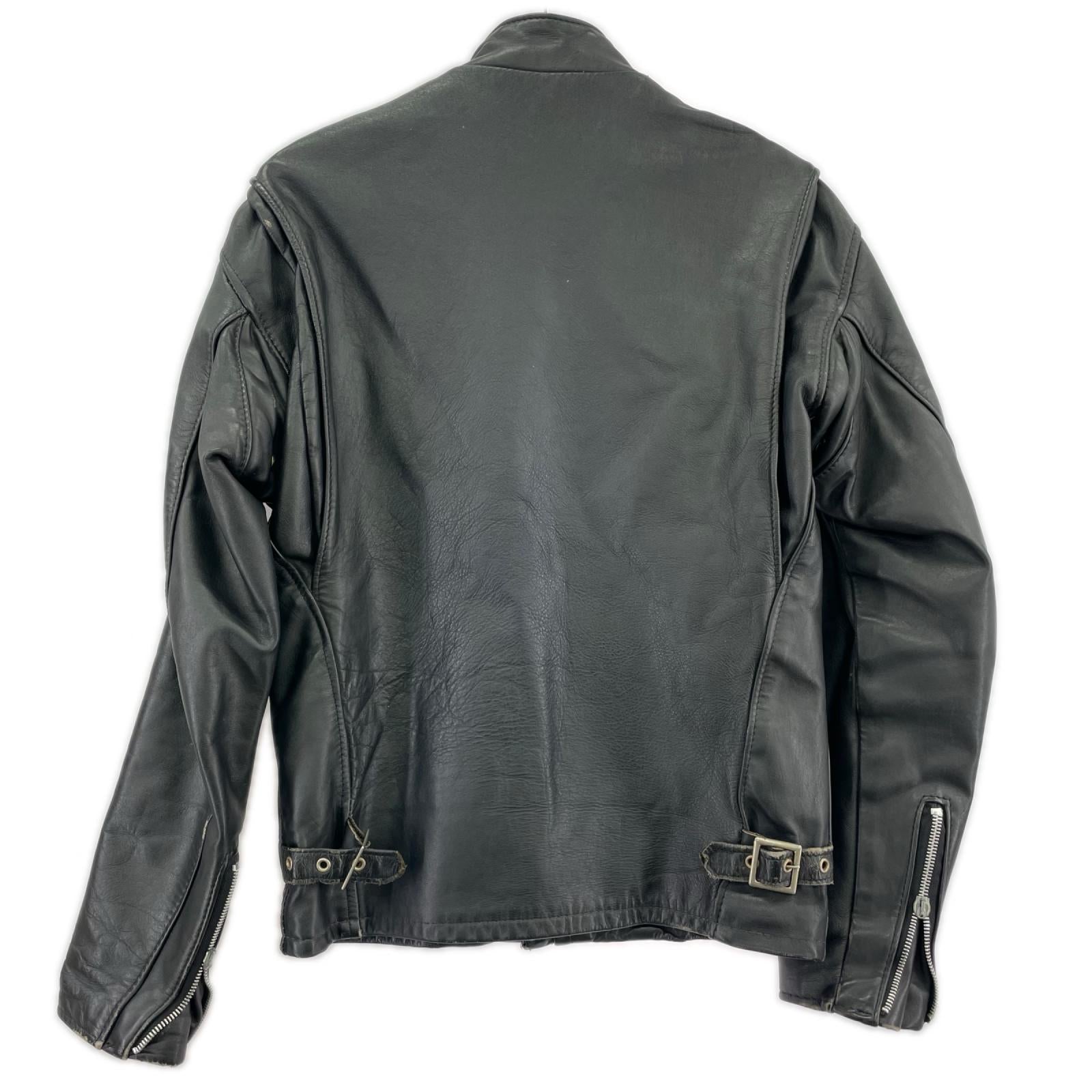 レザージャケット SCHOOT 641 シングルライダース ブラック
