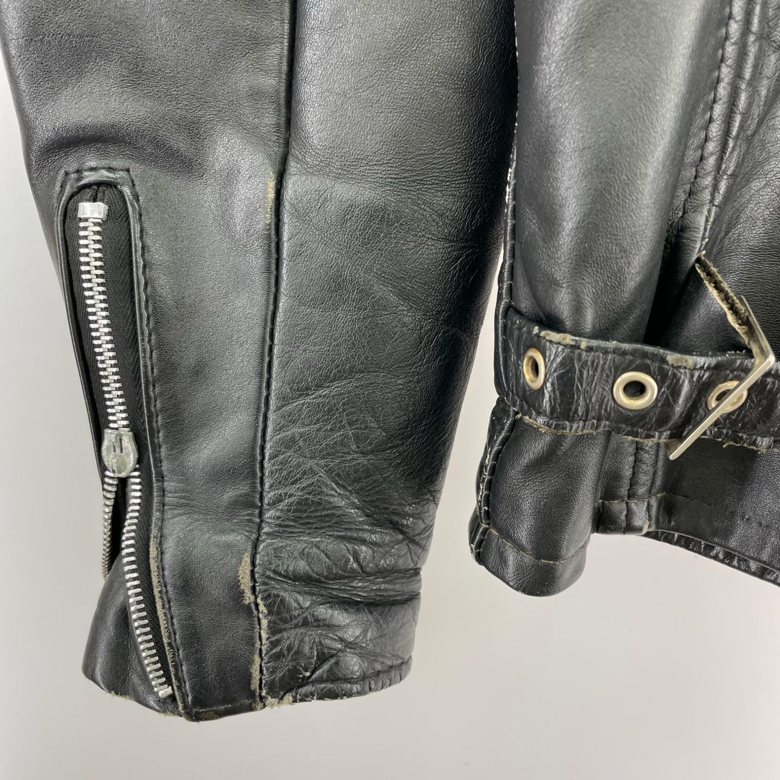 レザージャケット SCHOOT 641 シングルライダース ブラック