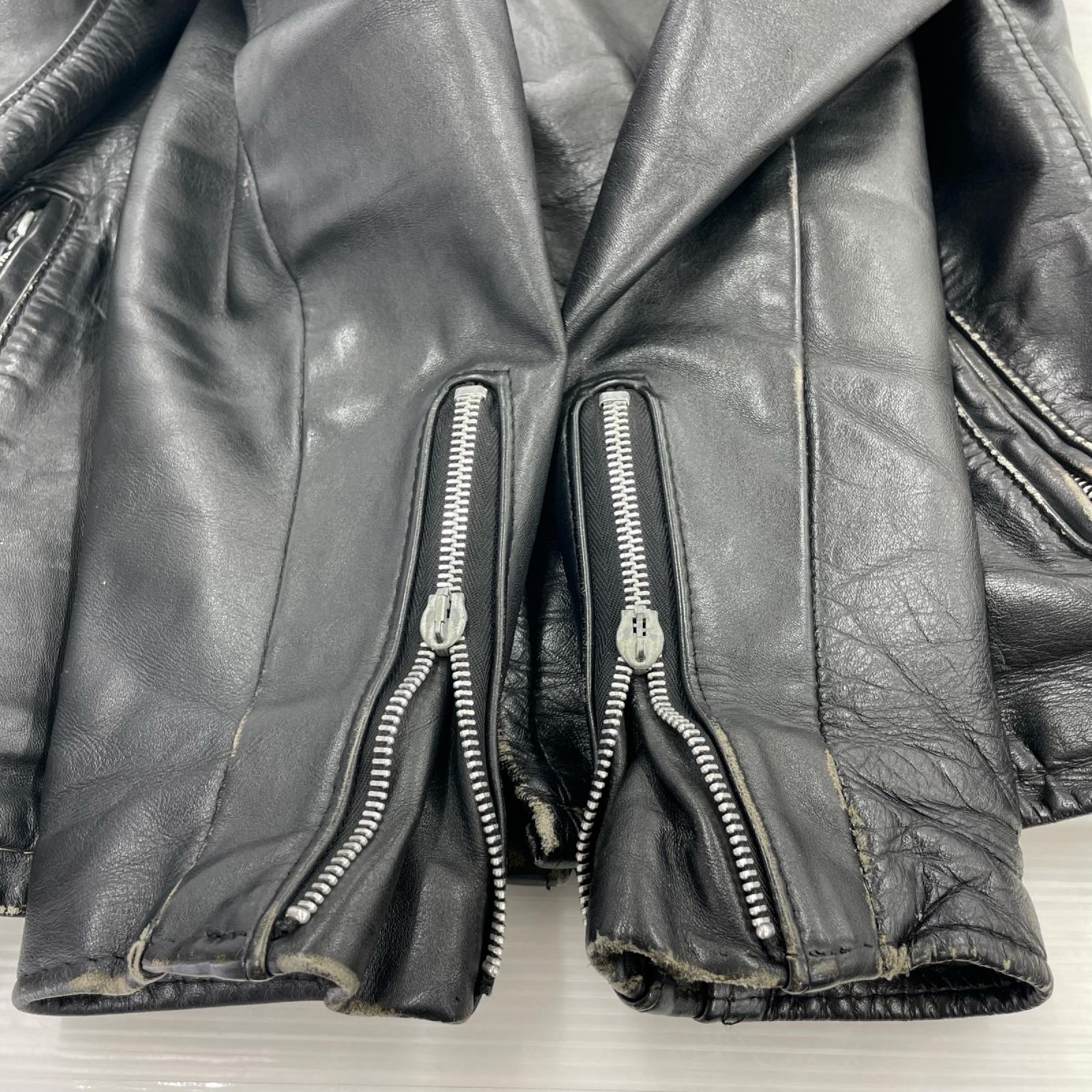 レザージャケット SCHOOT 641 シングルライダース ブラック