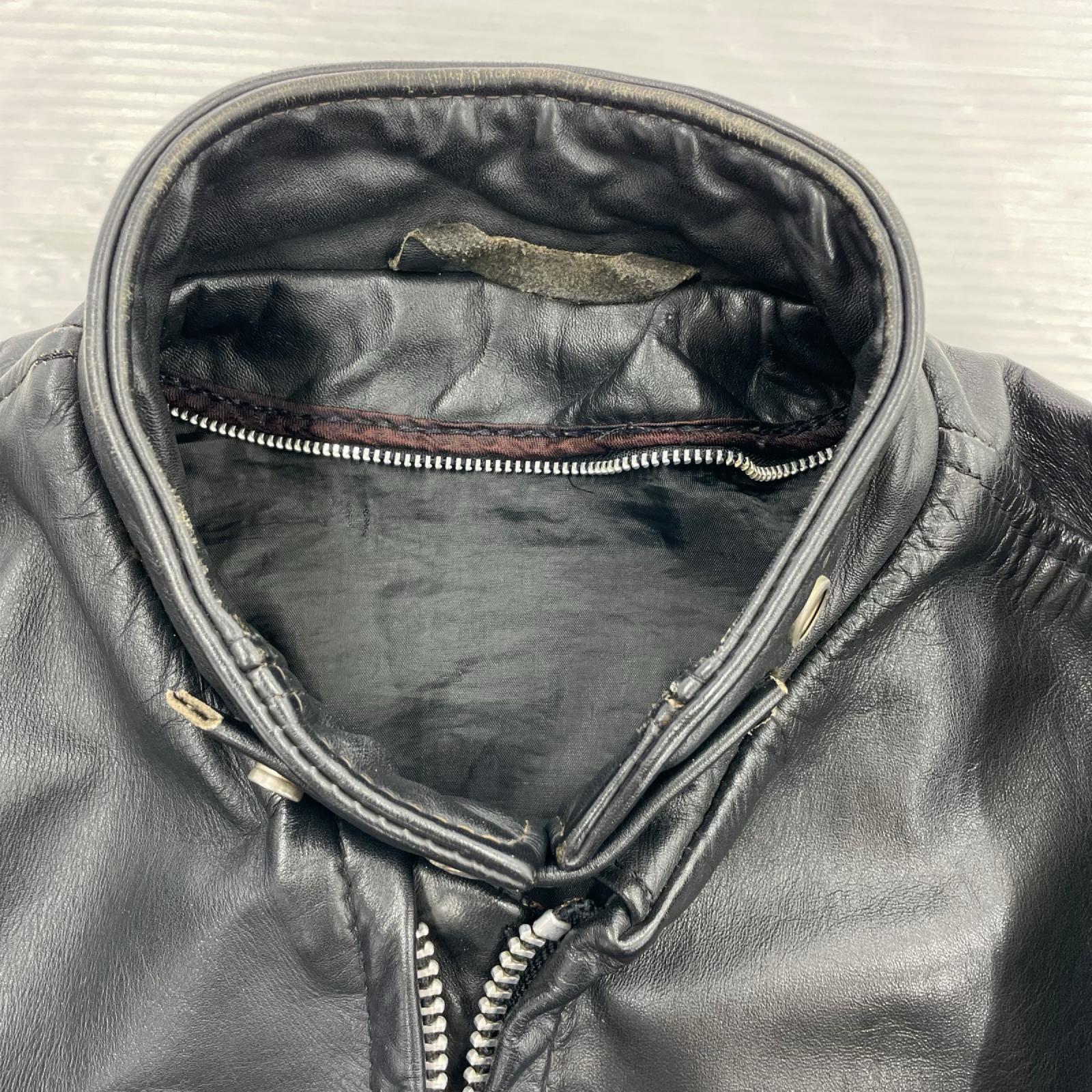 レザージャケット SCHOOT 641 シングルライダース ブラック