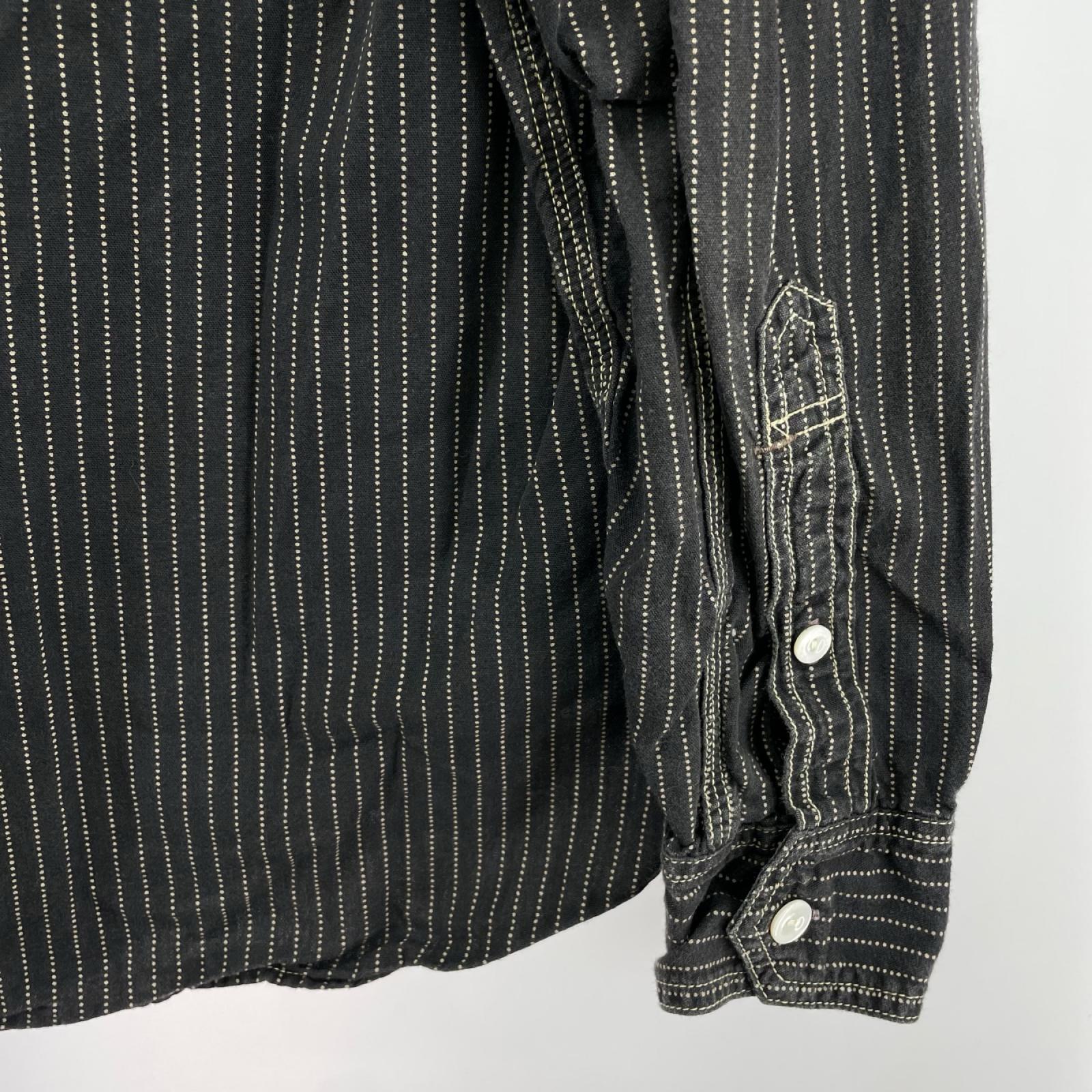 長袖シャツ THE IRONALL FACTORIES CO.　ウォバッシュシャツ　(17) ブラック