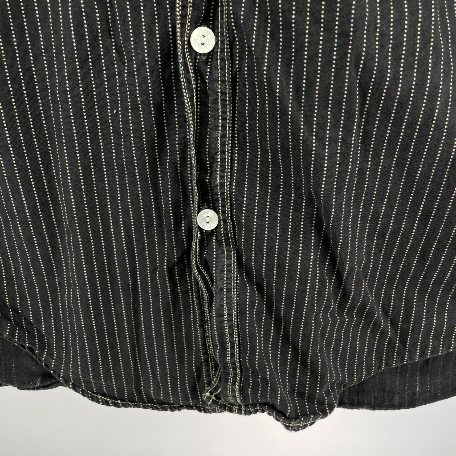 長袖シャツ THE IRONALL FACTORIES CO.　ウォバッシュシャツ　(17) ブラック