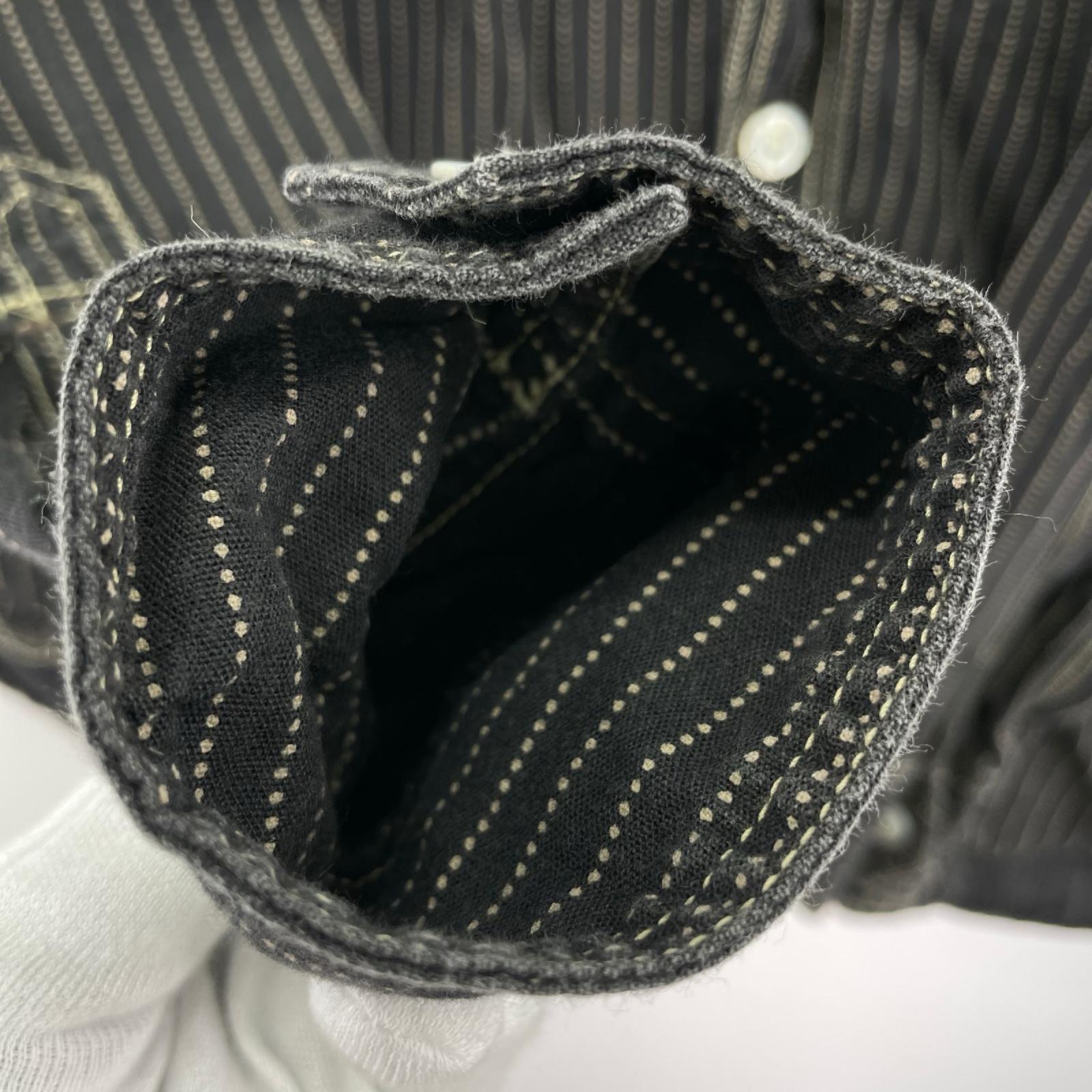長袖シャツ THE IRONALL FACTORIES CO.　ウォバッシュシャツ　(17) ブラック