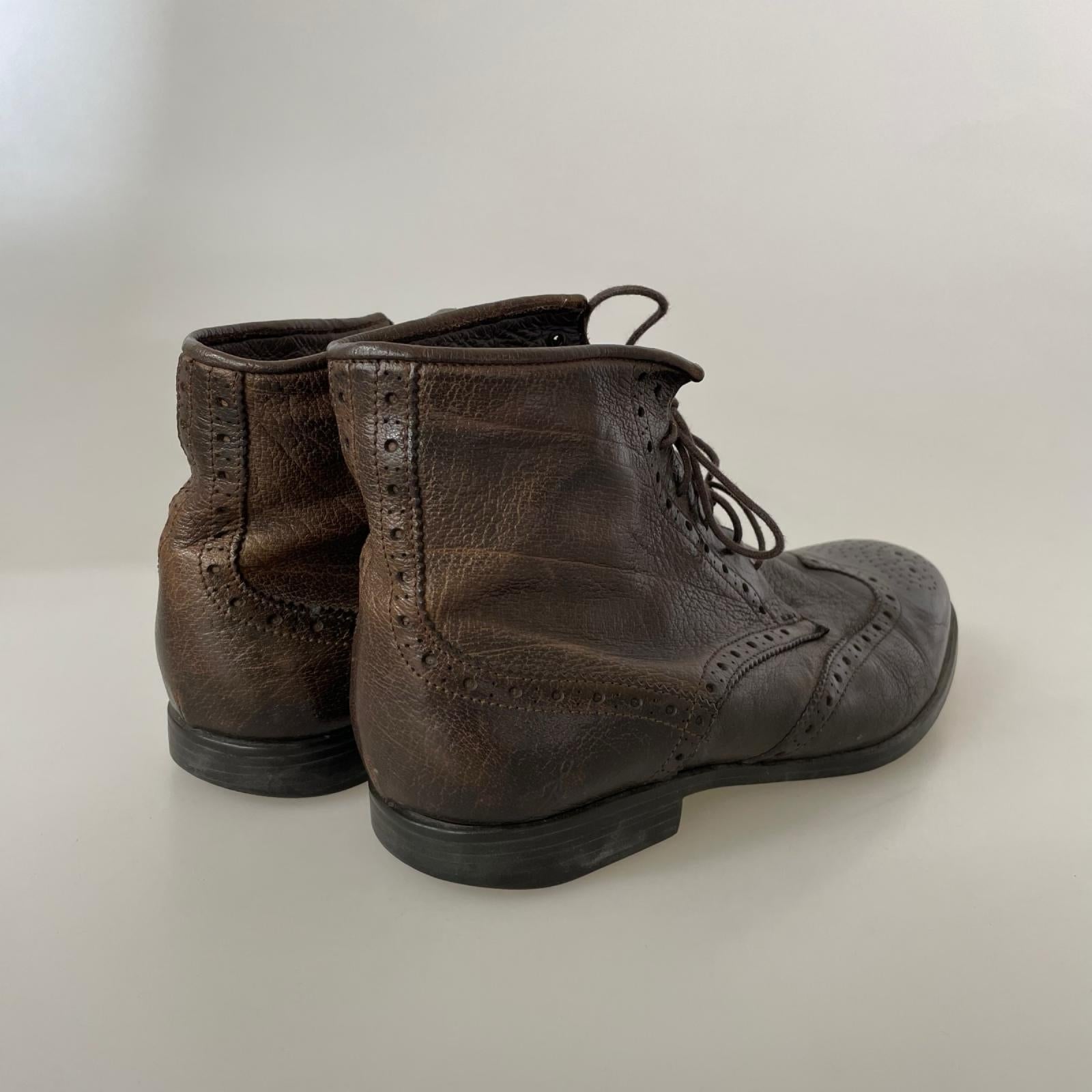 ブーツ dip dyed footwear/6 ブラウン