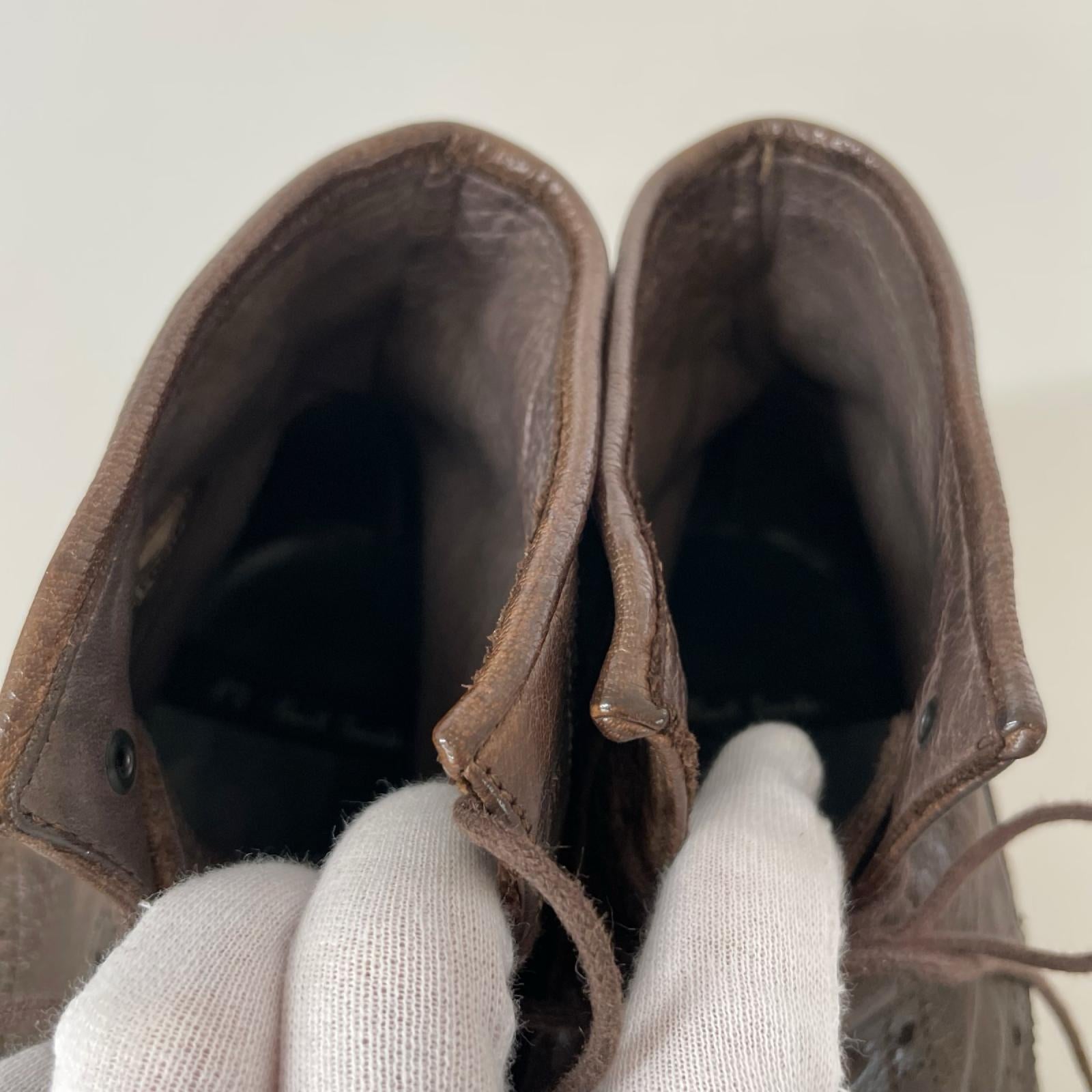 ブーツ dip dyed footwear/6 ブラウン