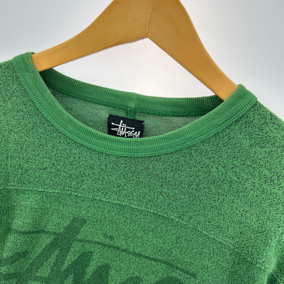 長袖Ｔシャツ STUSSY 七分丈・ラグランT M グリーン
