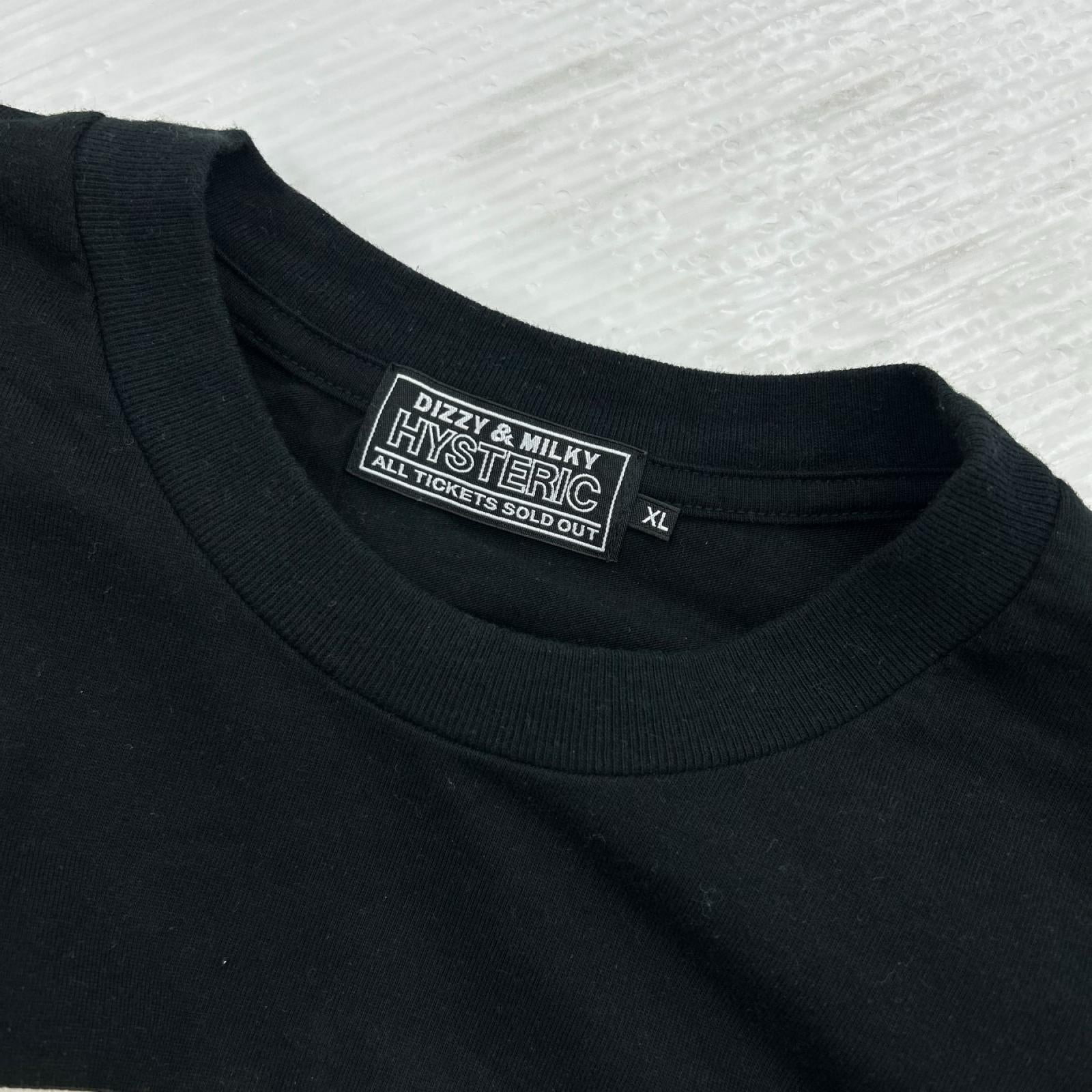 長袖Ｔシャツ MOTORCYCLE GIRL ﾌﾟﾘﾝﾄTEE ﾌﾞﾗｯｸ XL ブラック