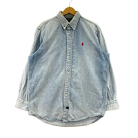 長袖シャツ OLD POLO COUNTRY ﾃﾞﾆﾑ ｻｯｸｽ L