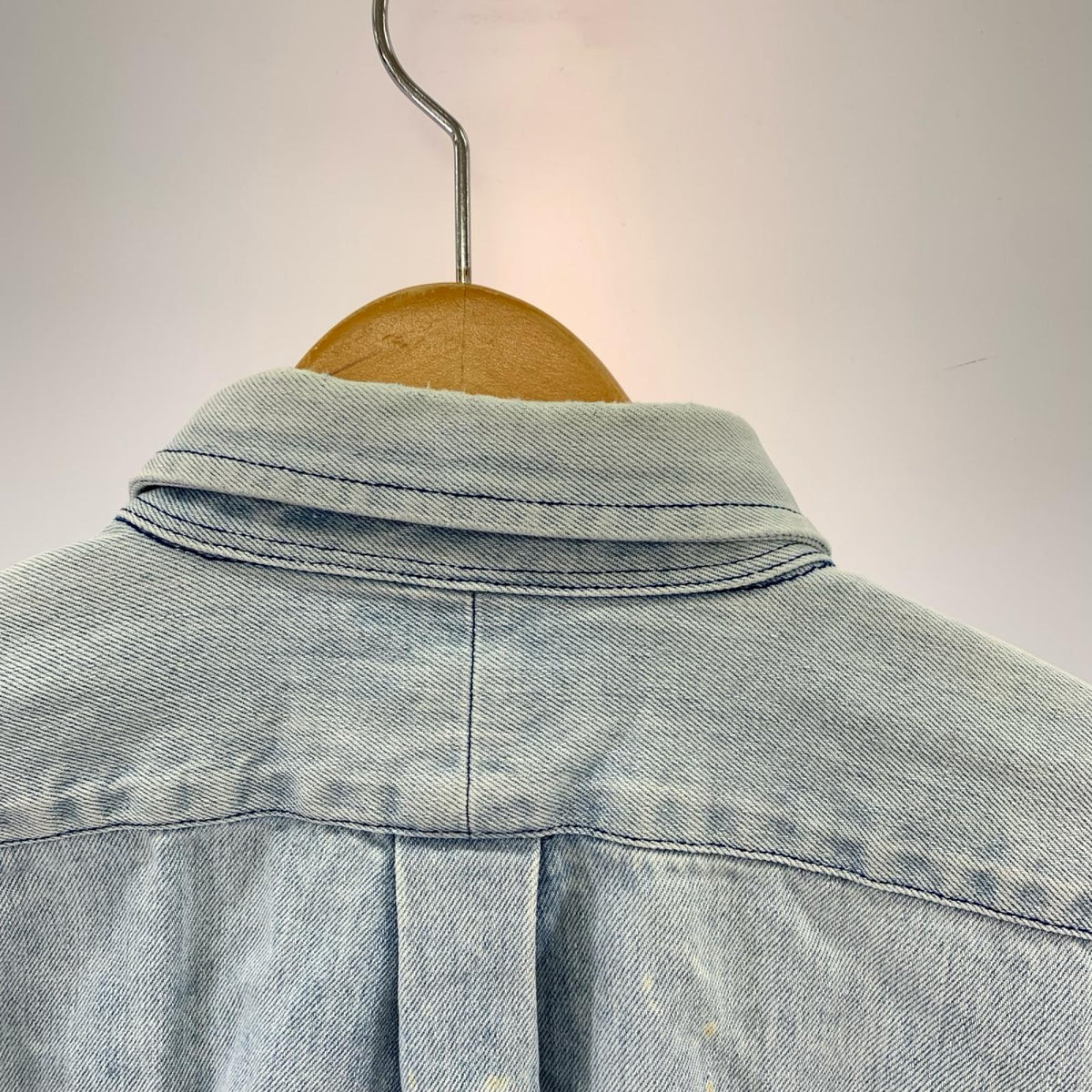 長袖シャツ OLD POLO COUNTRY ﾃﾞﾆﾑ ｻｯｸｽ L