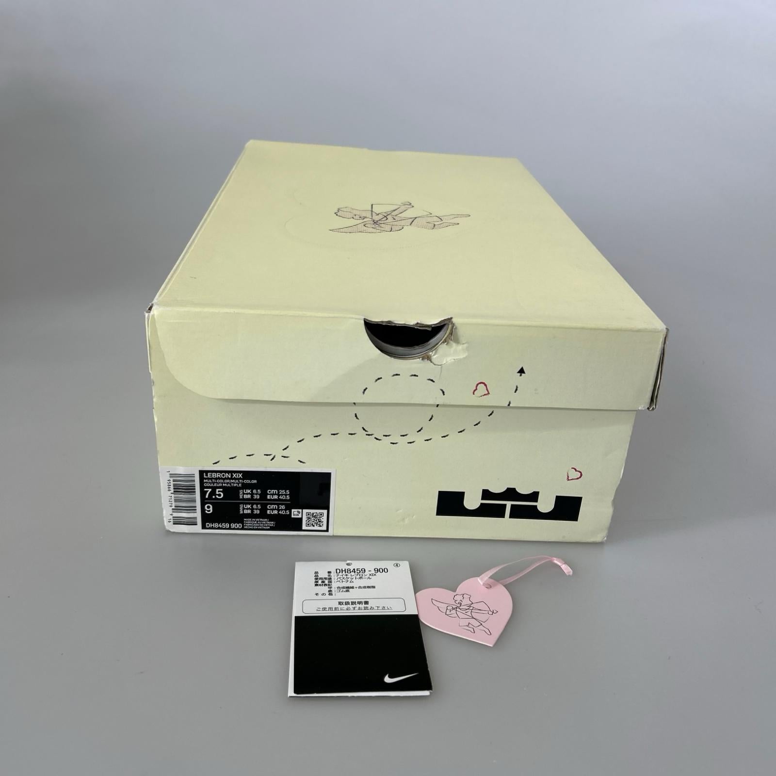 スニーカー Lebron 19 Valentines Day　DH8459-900 25.5cm (US7 1/2 UK7 EU41)