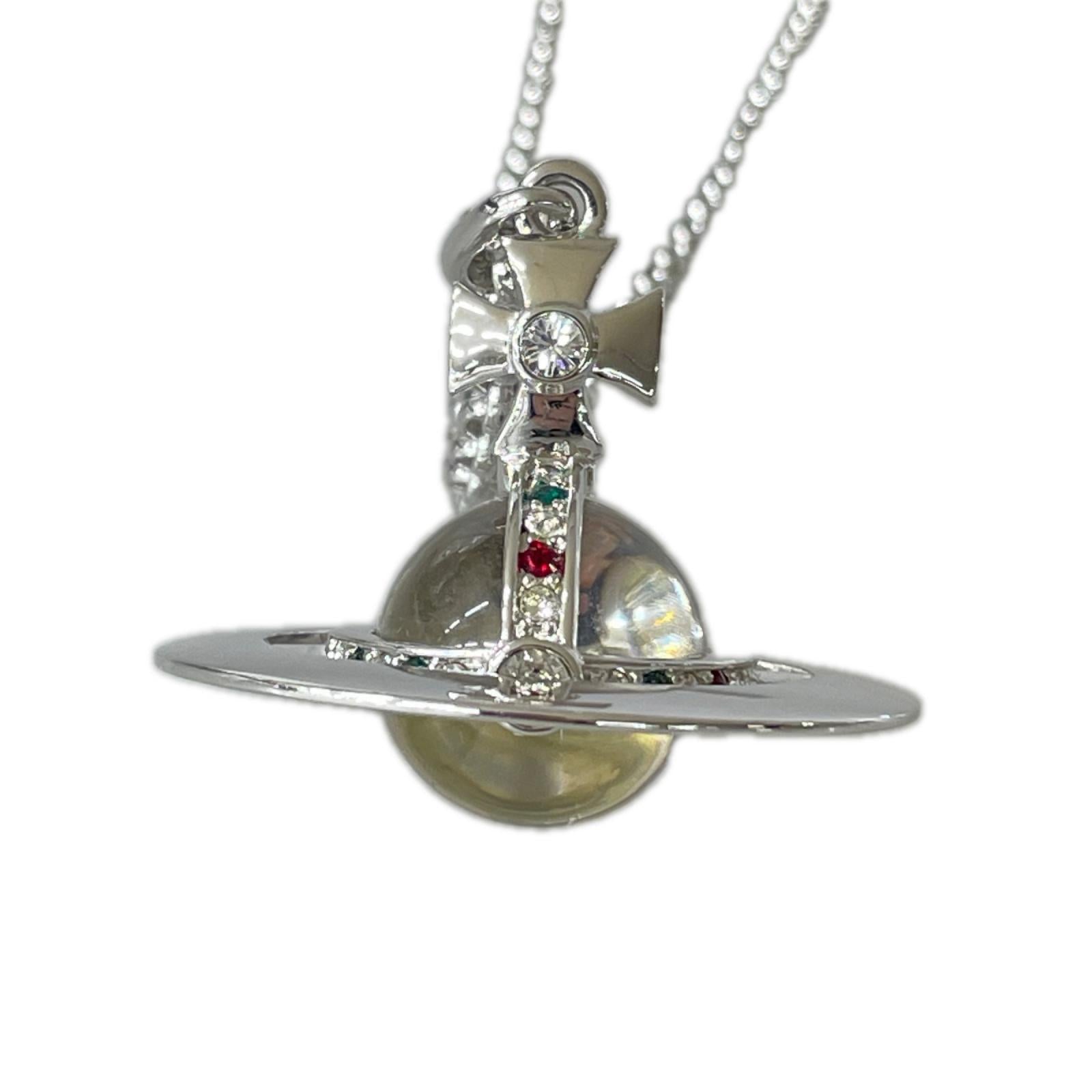 ネックレス Vivienne Westwood ｽﾓｰﾙｵｰﾌﾞﾈｯｸﾚｽ シルバー