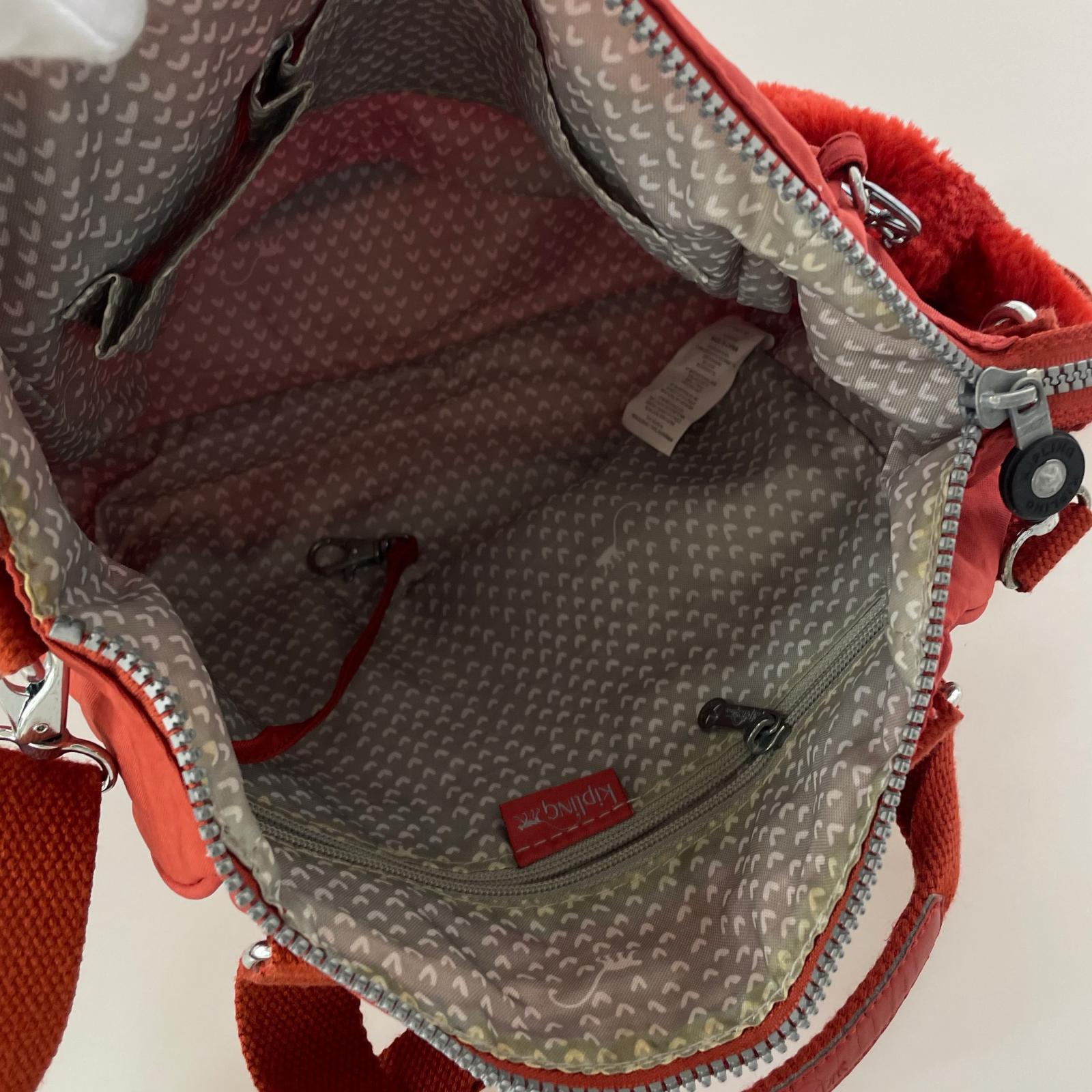 ボディバッグ KIPLING 赤 ブラウン
