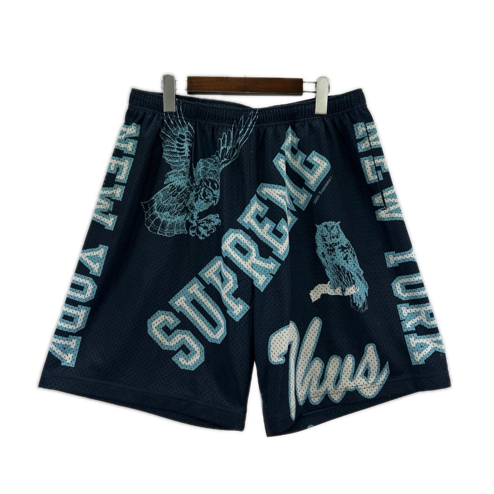 ショートパンツ 25ss VARSITY MESH SHORTS L L ネイビー