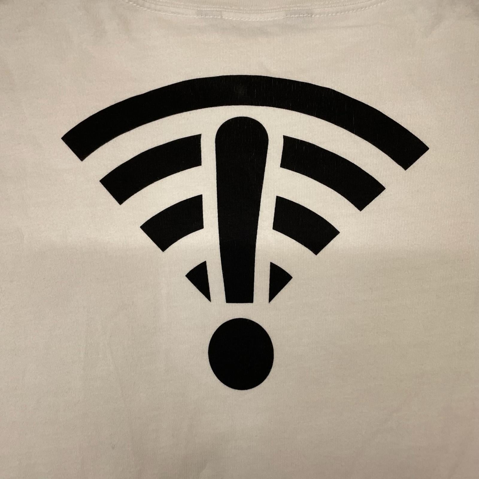 BALENCIAGA Arrow Wi-Fi プリント オーバーサイズTシャツ