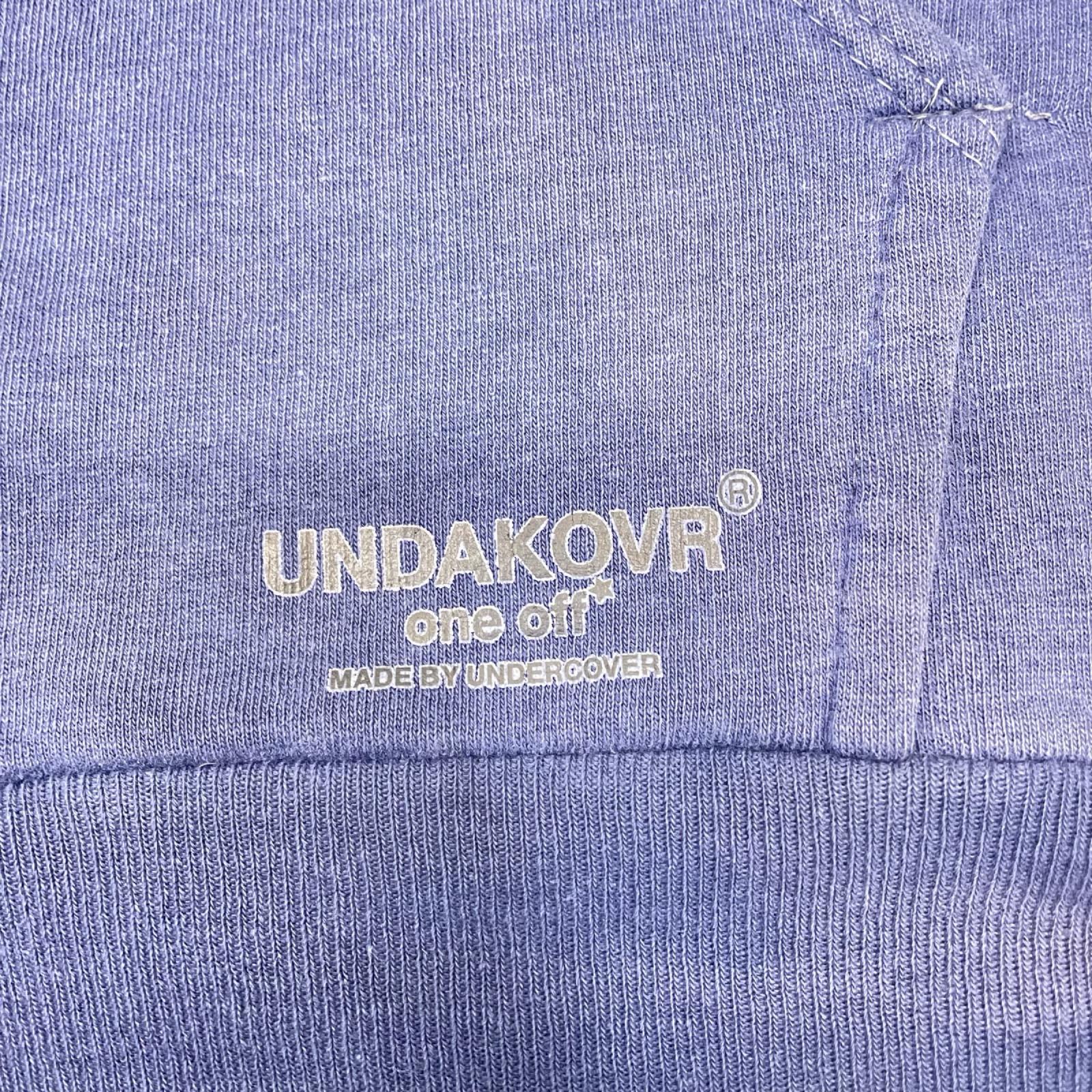 パーカー UNDERCOVER 90s 再構築　袖レザー　ジップパーカー M ネイビー
