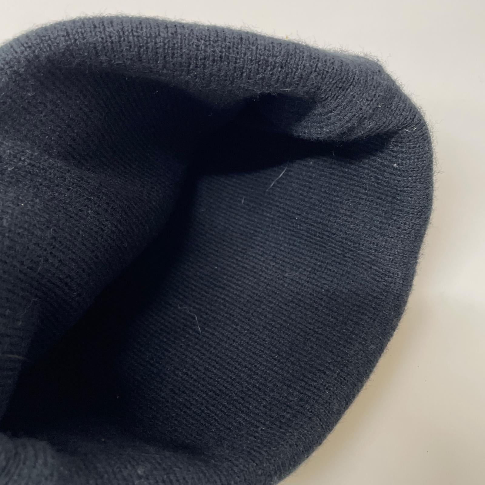 ニットキャップ new era logo beanie ネイビー