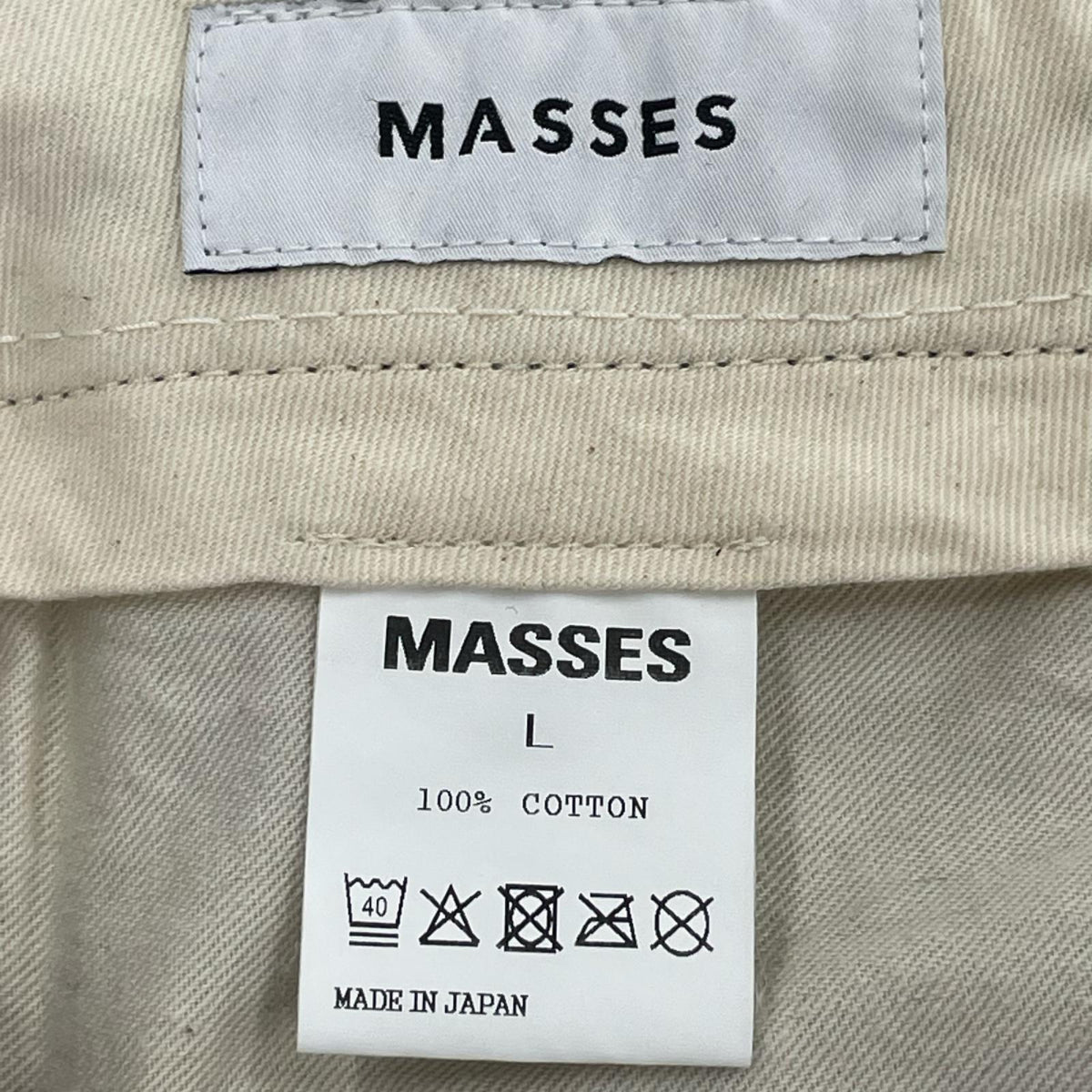 パンツ MASSES WESTERN PANTS (L) L ブラック