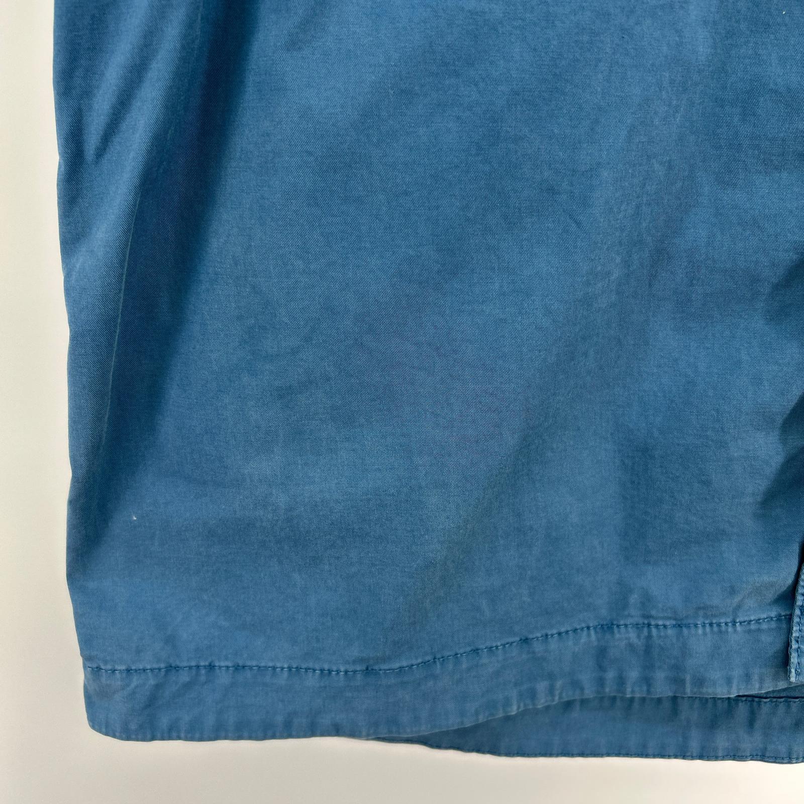 半袖シャツ Stretch-TC Garment Dyed Short Sleeve L ブルー