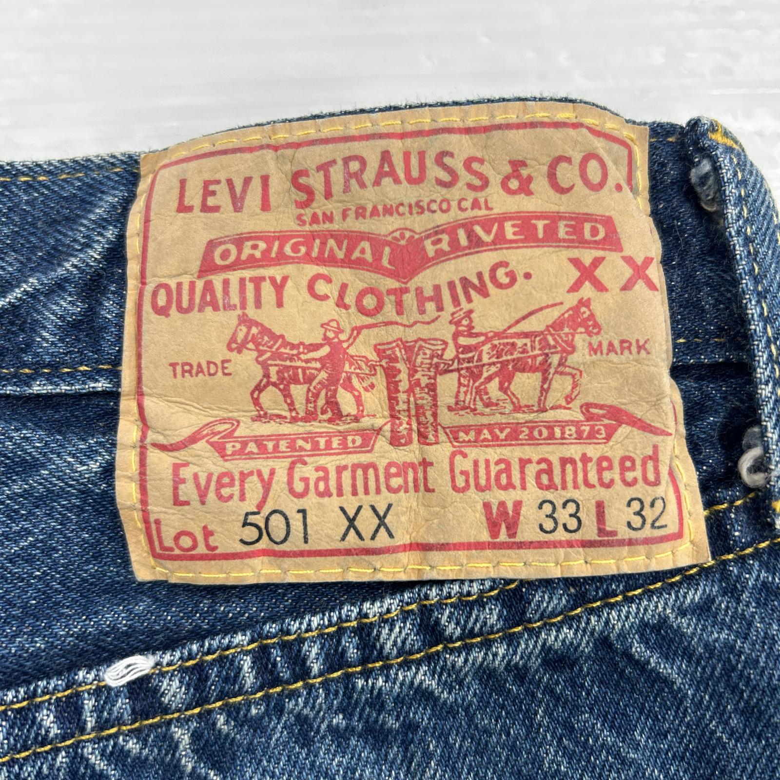 デニムパンツ 55年復刻 501XX 日本製 (33) 33 ネイビー