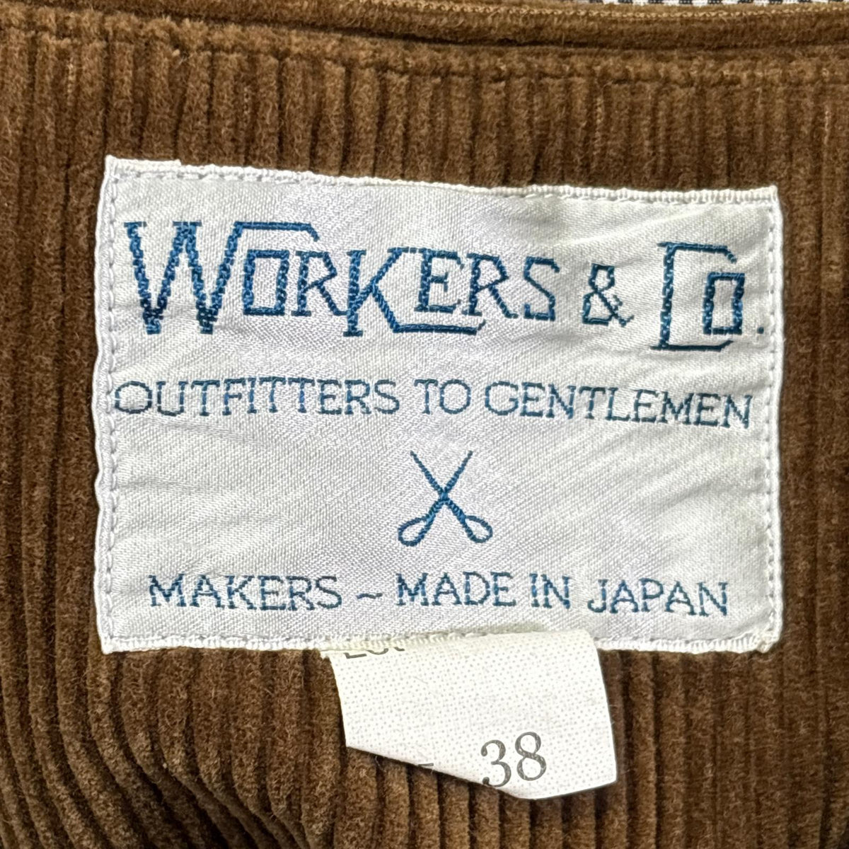 テーラードジャケット WORKERS&Co Corduroy Jacket