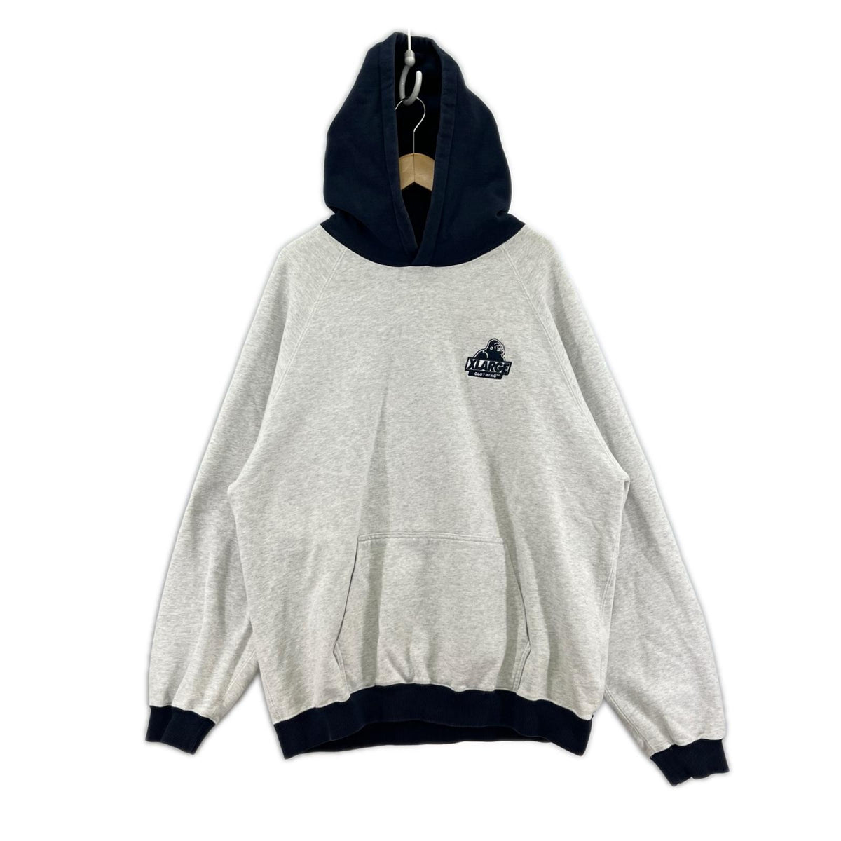 パーカー ﾂｰﾄﾝ（XL）ｸﾞﾚｰ×ﾈｲﾋﾞｰ