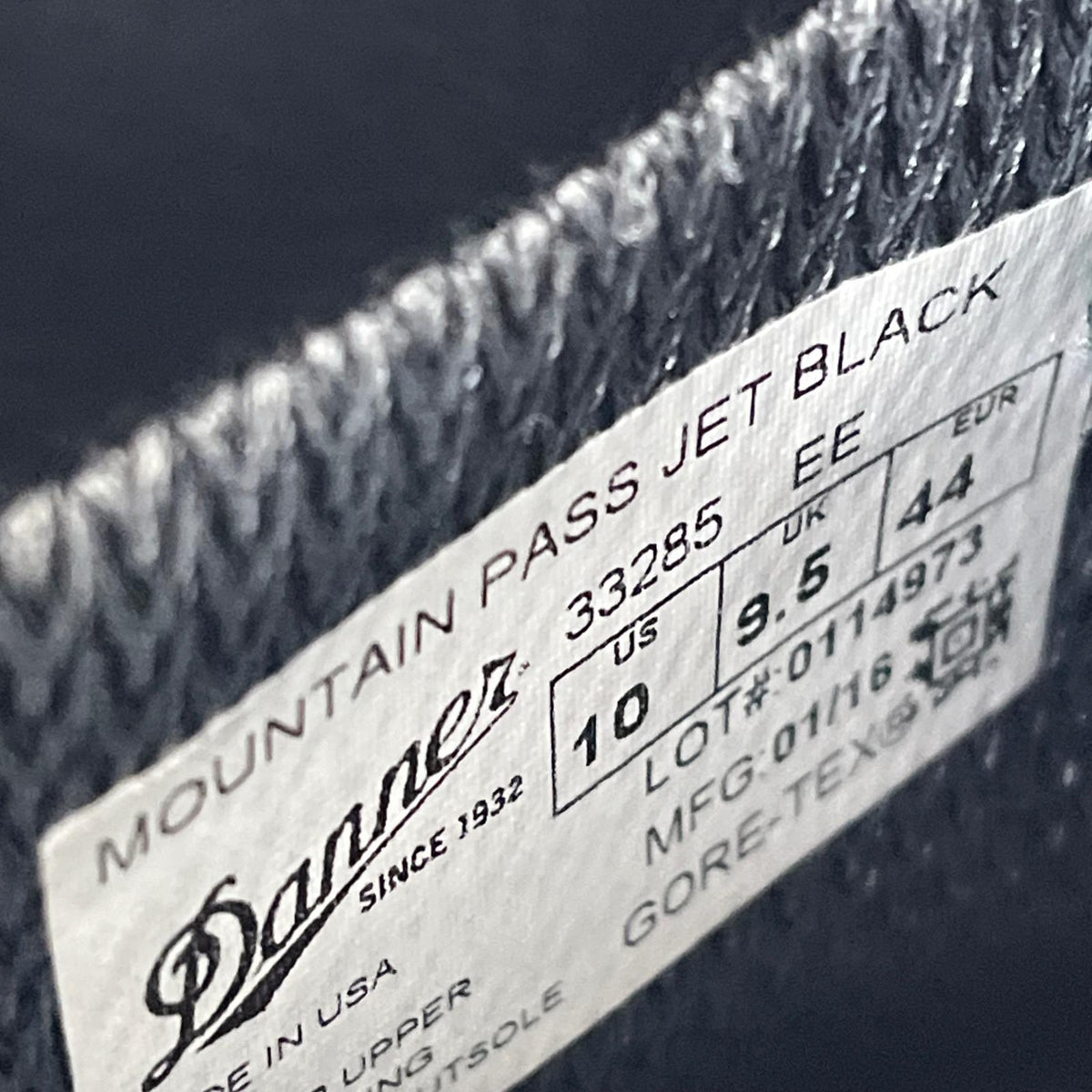 ブーツ MOUNTAIN PASS SUEDE BLACK US10 ブラック
