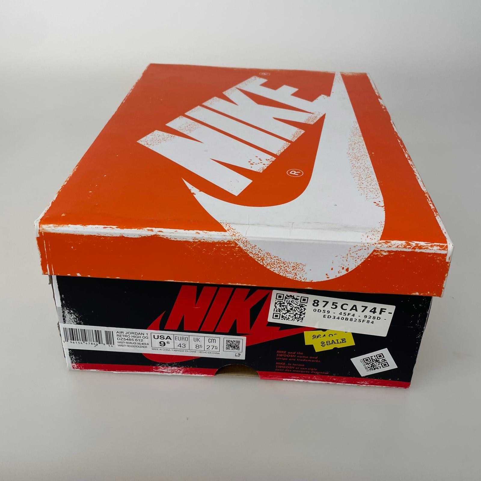 スニーカー AIR JORDAN 1 HIGH Lost&Found 27.5cm (US9 1/2 UK9 EU45)