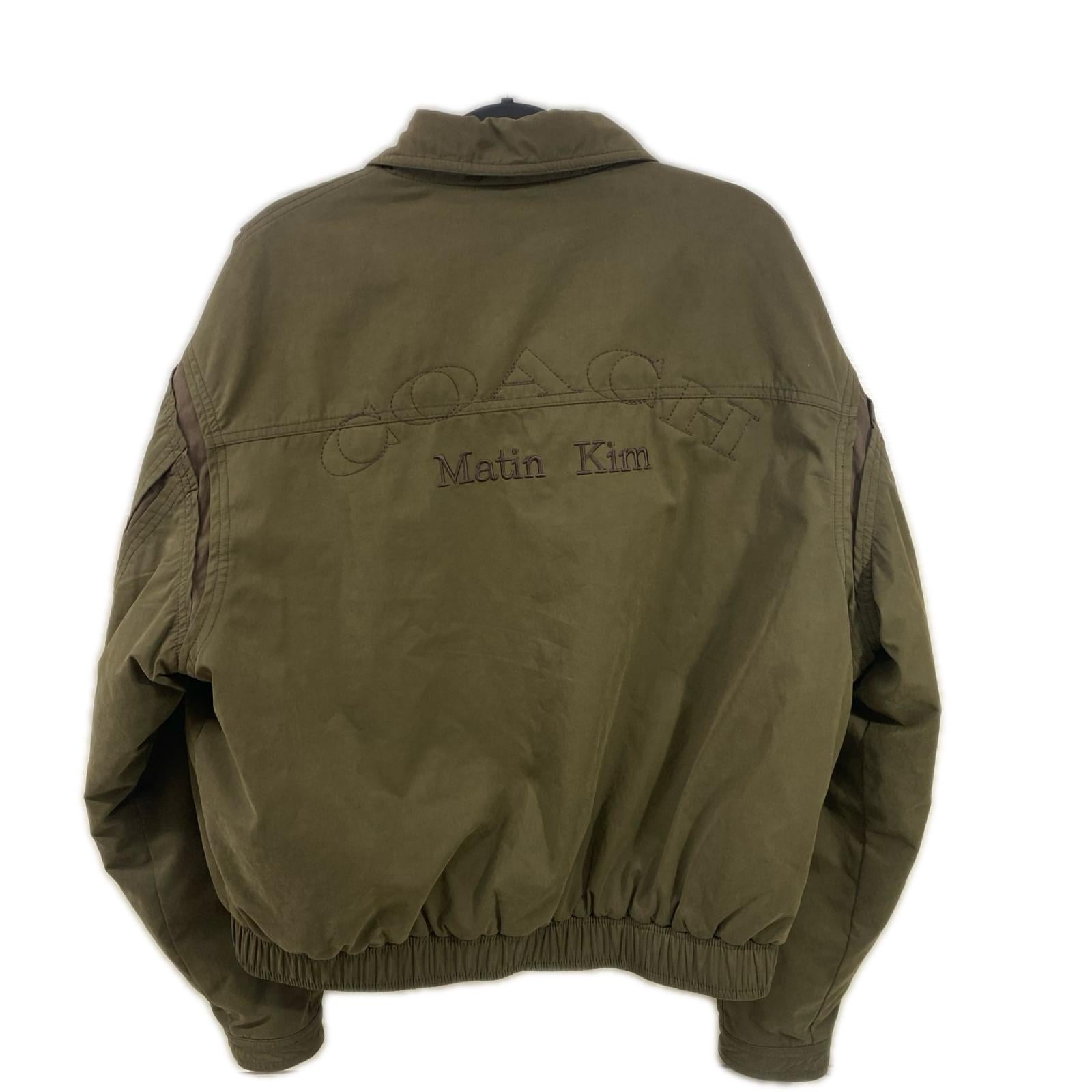 Color Blocked Bomber Jacket カーキ (M) M