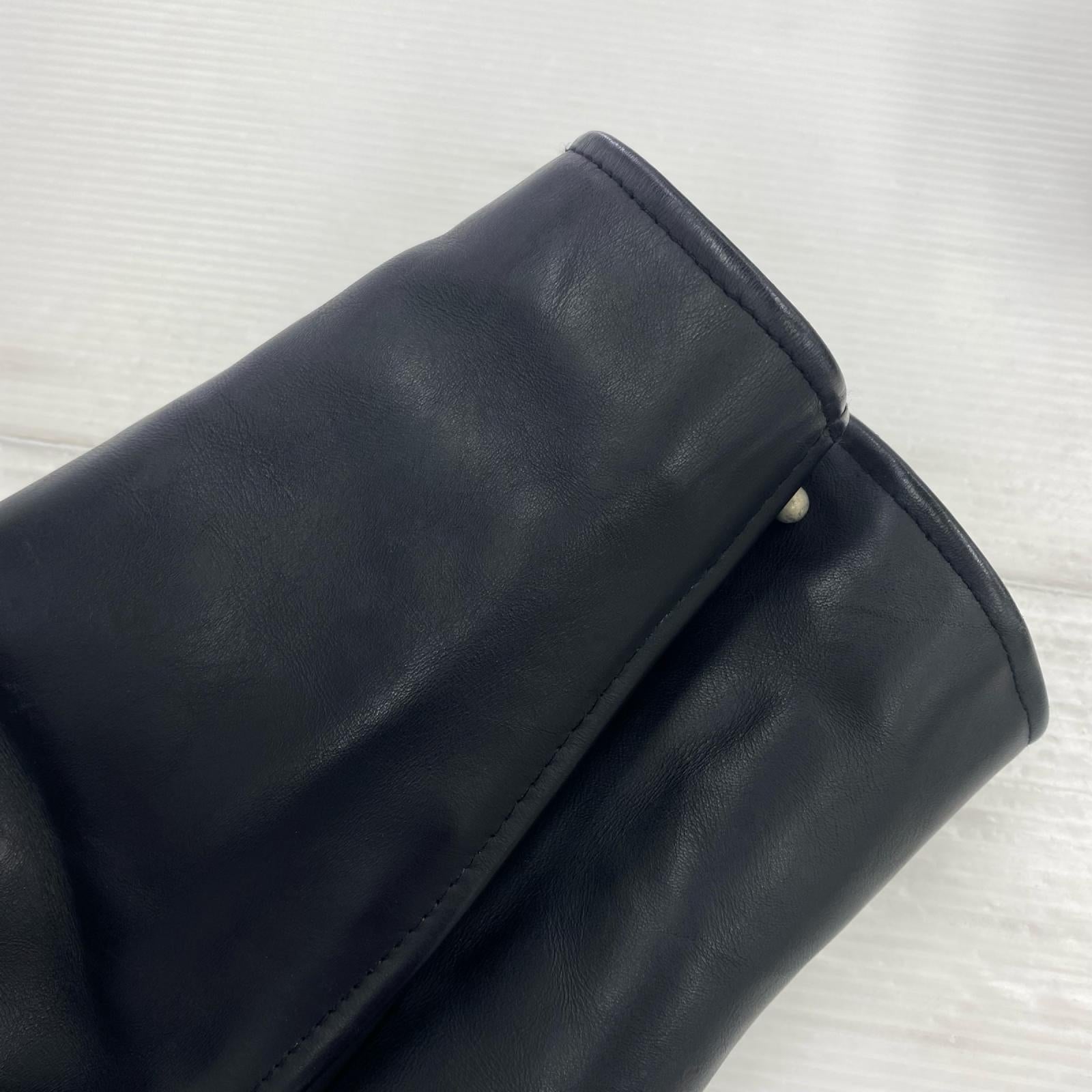 ライダースジャケット B-MCCOY ﾀﾞﾌﾞﾙﾗｲﾀﾞｰｽ 36 36 ブラック