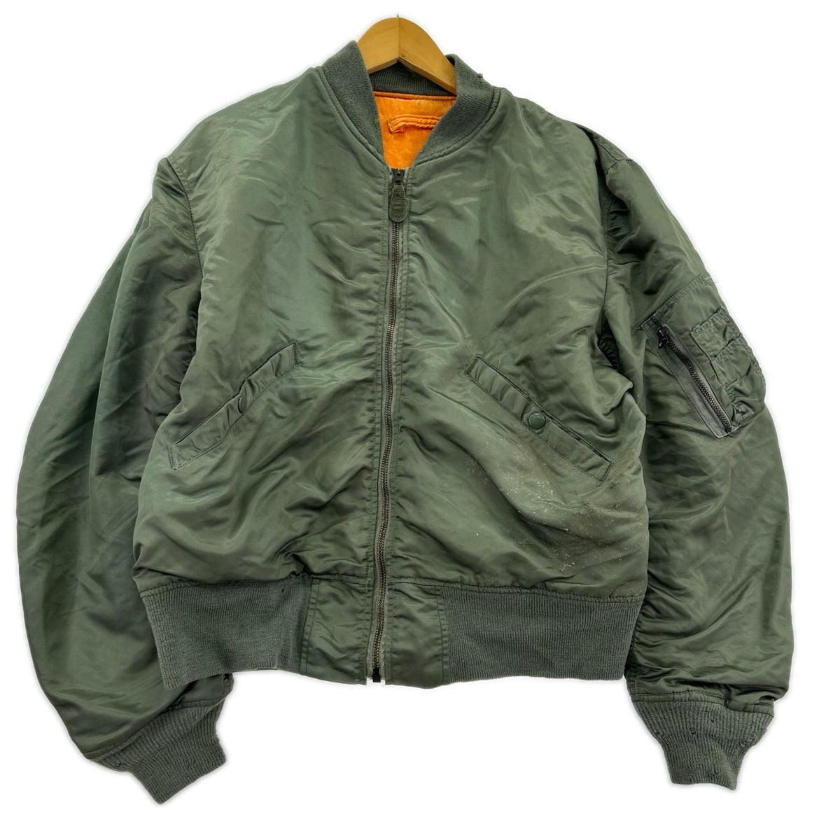 ジャケット 60s CONMARｼﾞｯﾌﾟ L-2B (M) M カーキ