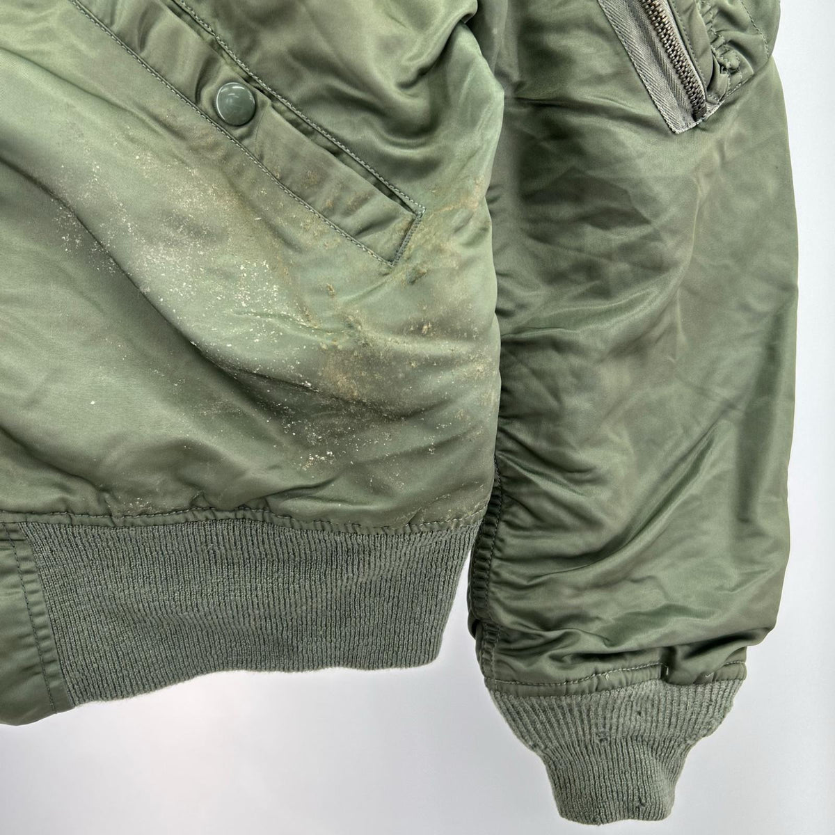 ジャケット 60s CONMARｼﾞｯﾌﾟ L-2B (M) M カーキ