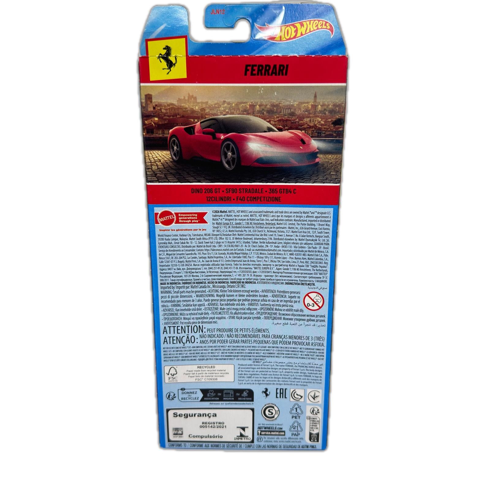 HOT WHEELS　FERRARI　5P ミニカーその他