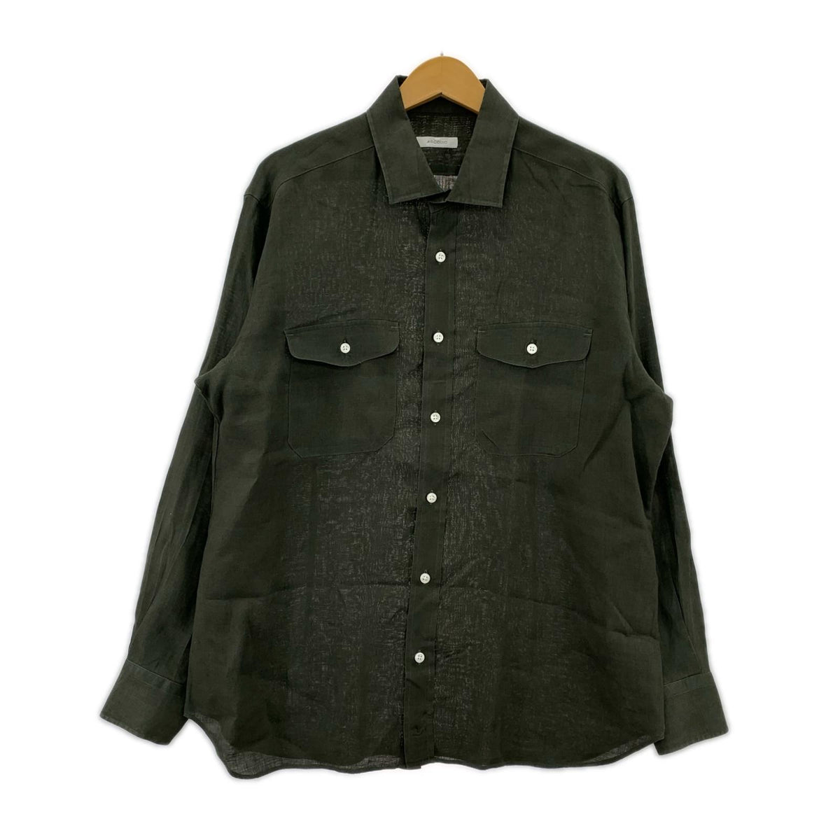 長袖シャツ ARCODIO ﾘﾈﾝ ｸﾞﾚｰ LL