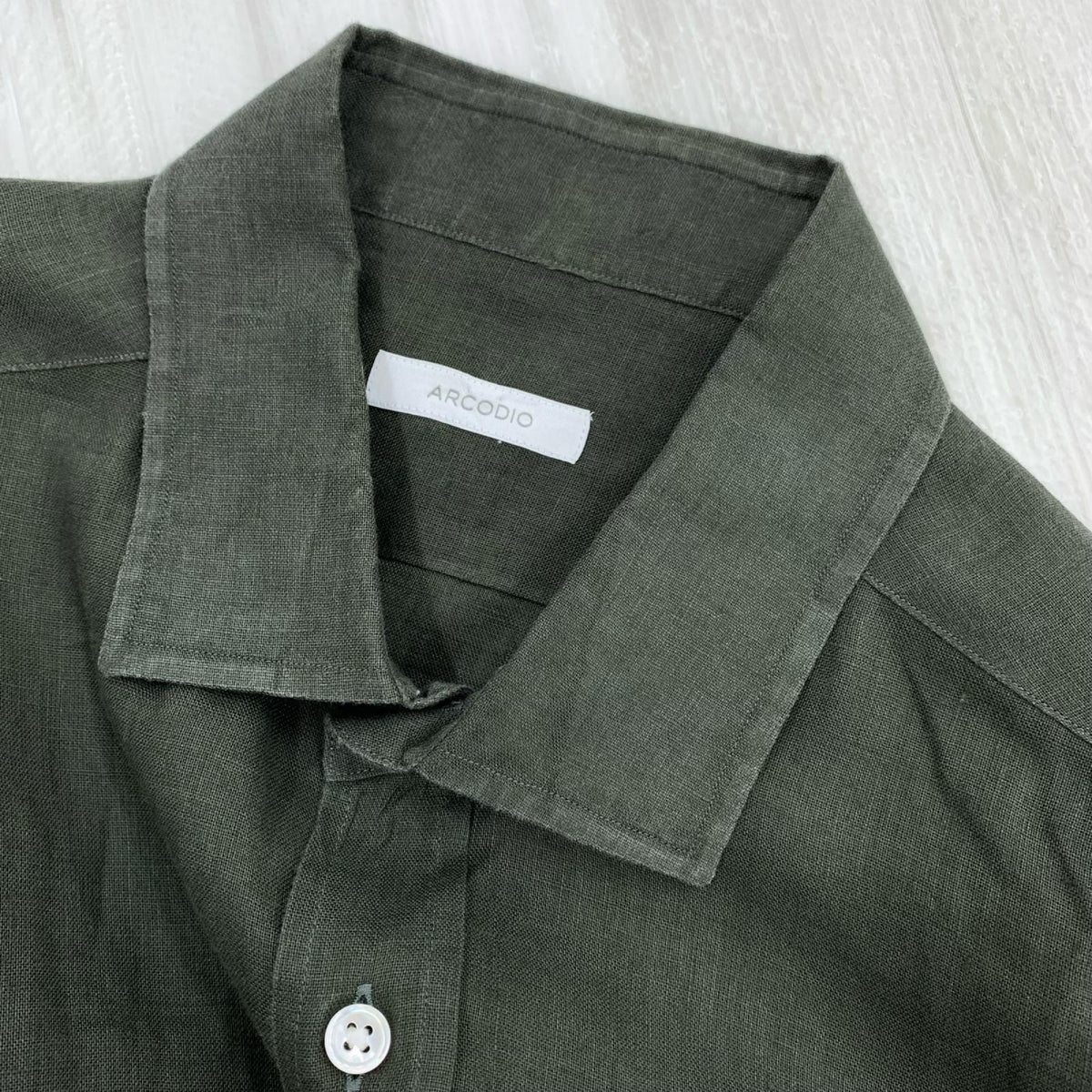 長袖シャツ ARCODIO ﾘﾈﾝ ｸﾞﾚｰ LL