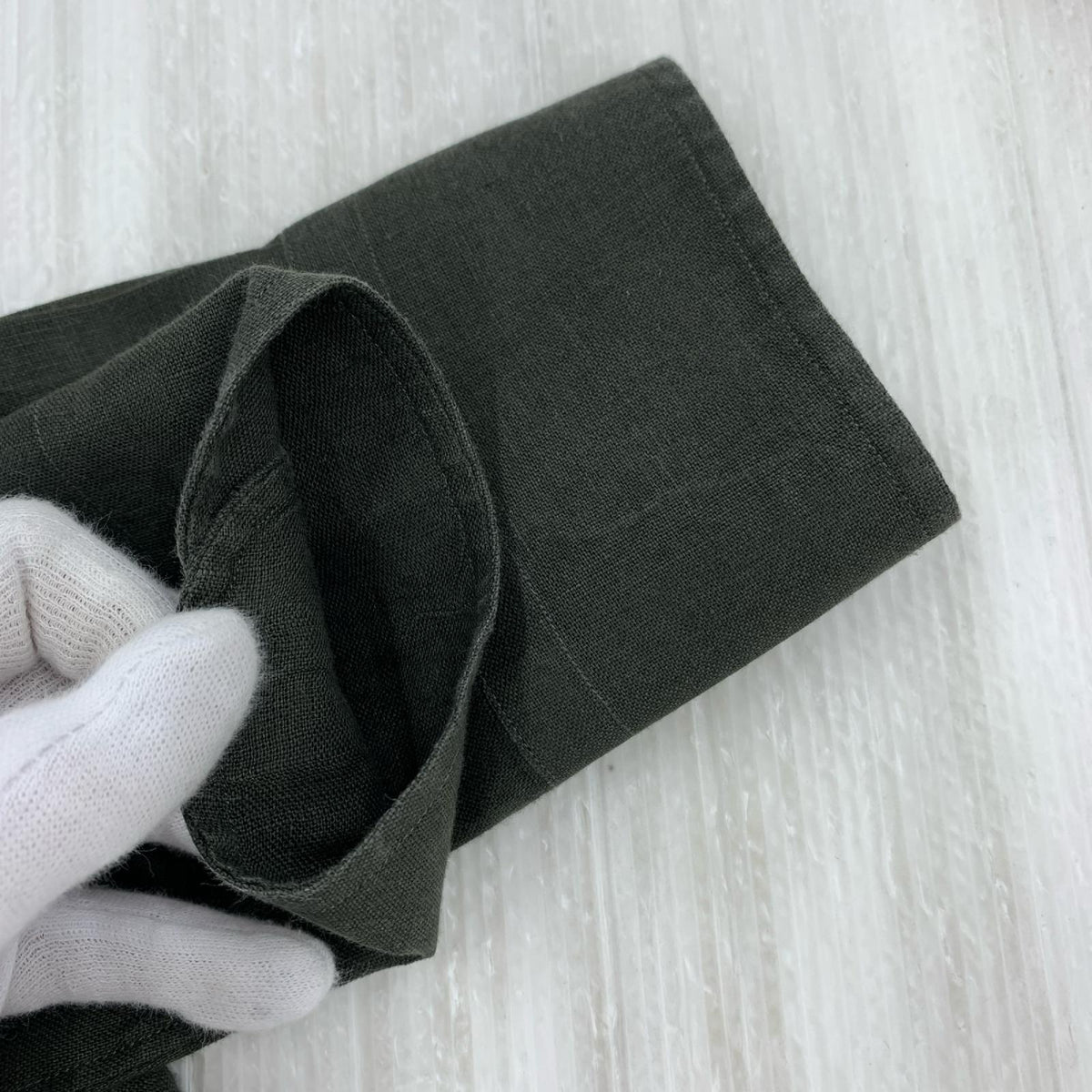 長袖シャツ ARCODIO ﾘﾈﾝ ｸﾞﾚｰ LL