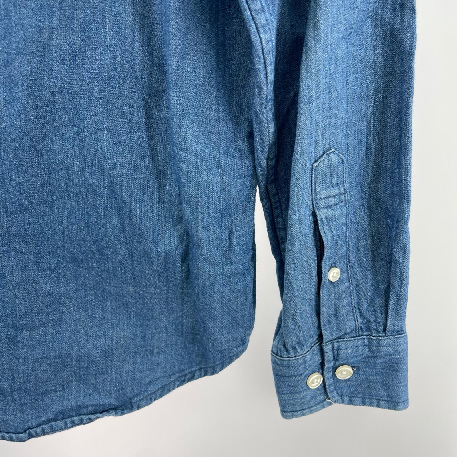 長袖シャツ ｲﾝﾃﾞｨｺﾞ S ブルー