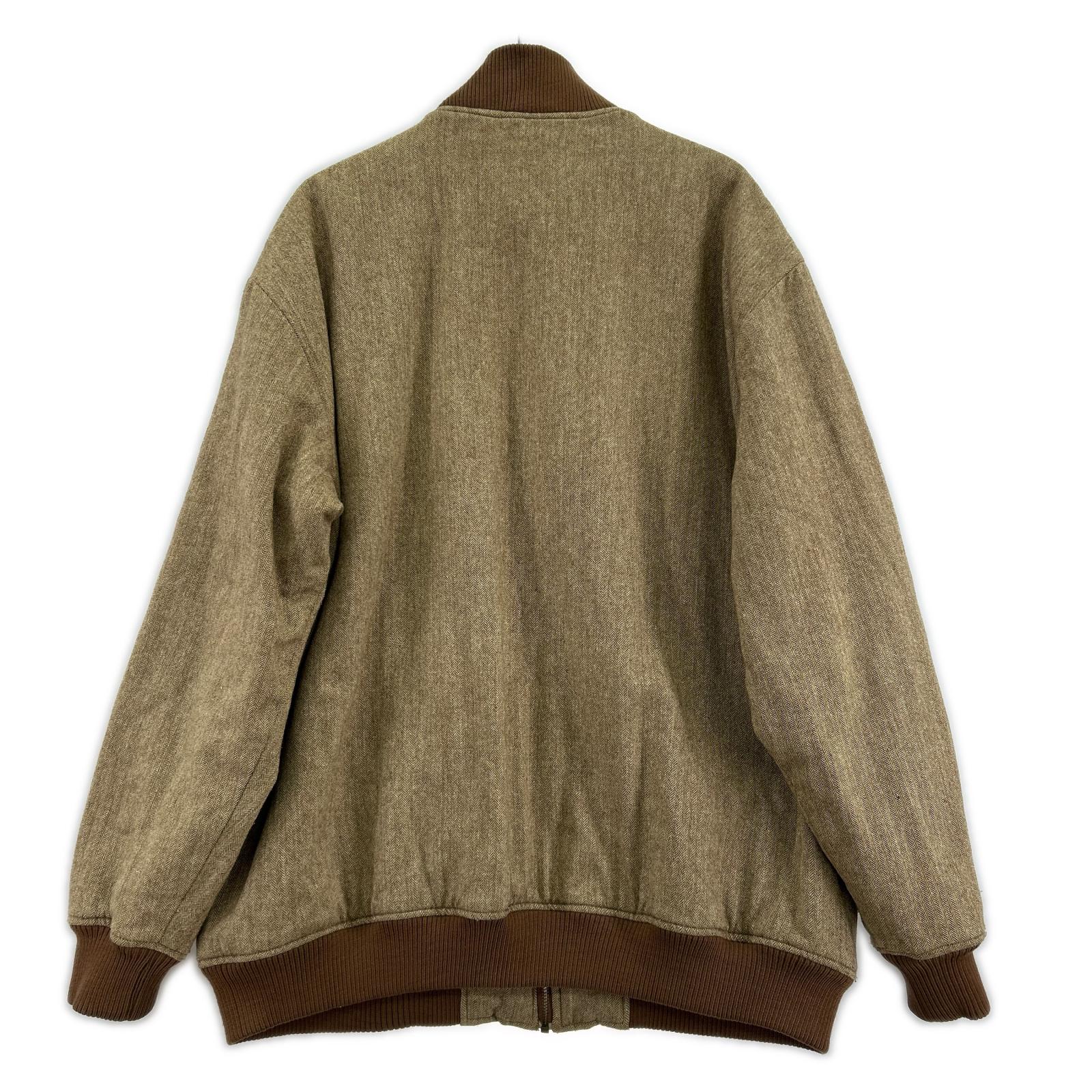 ブルゾン ﾍﾘﾝﾎﾞｰﾝ ｼﾞｯﾌﾟｱｯﾌﾟ ﾍﾞｰｼﾞｭ (ＸＸＬ) ブラウン