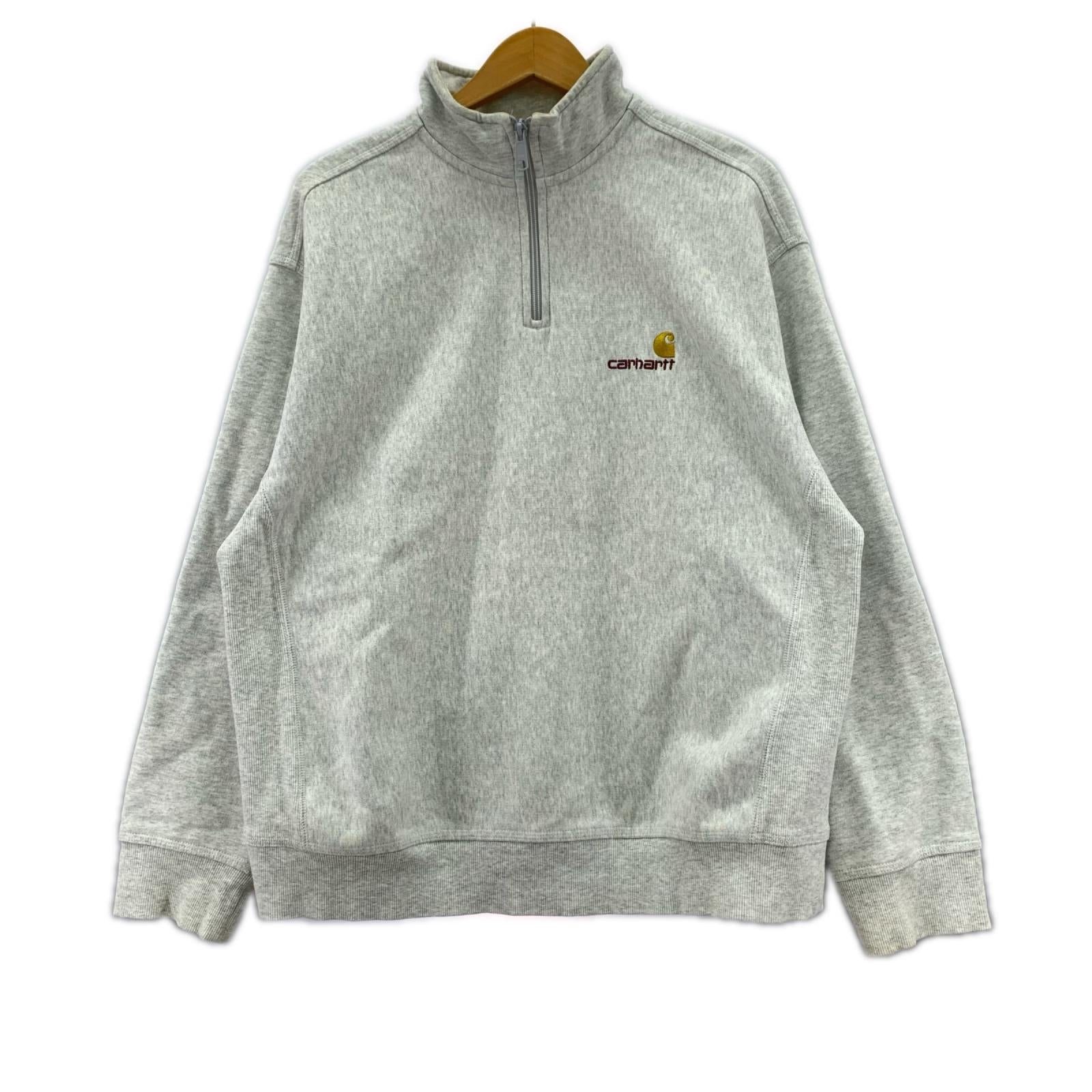 スウェット ﾊｰﾌｼﾞｯﾌﾟ GRY L L グレー