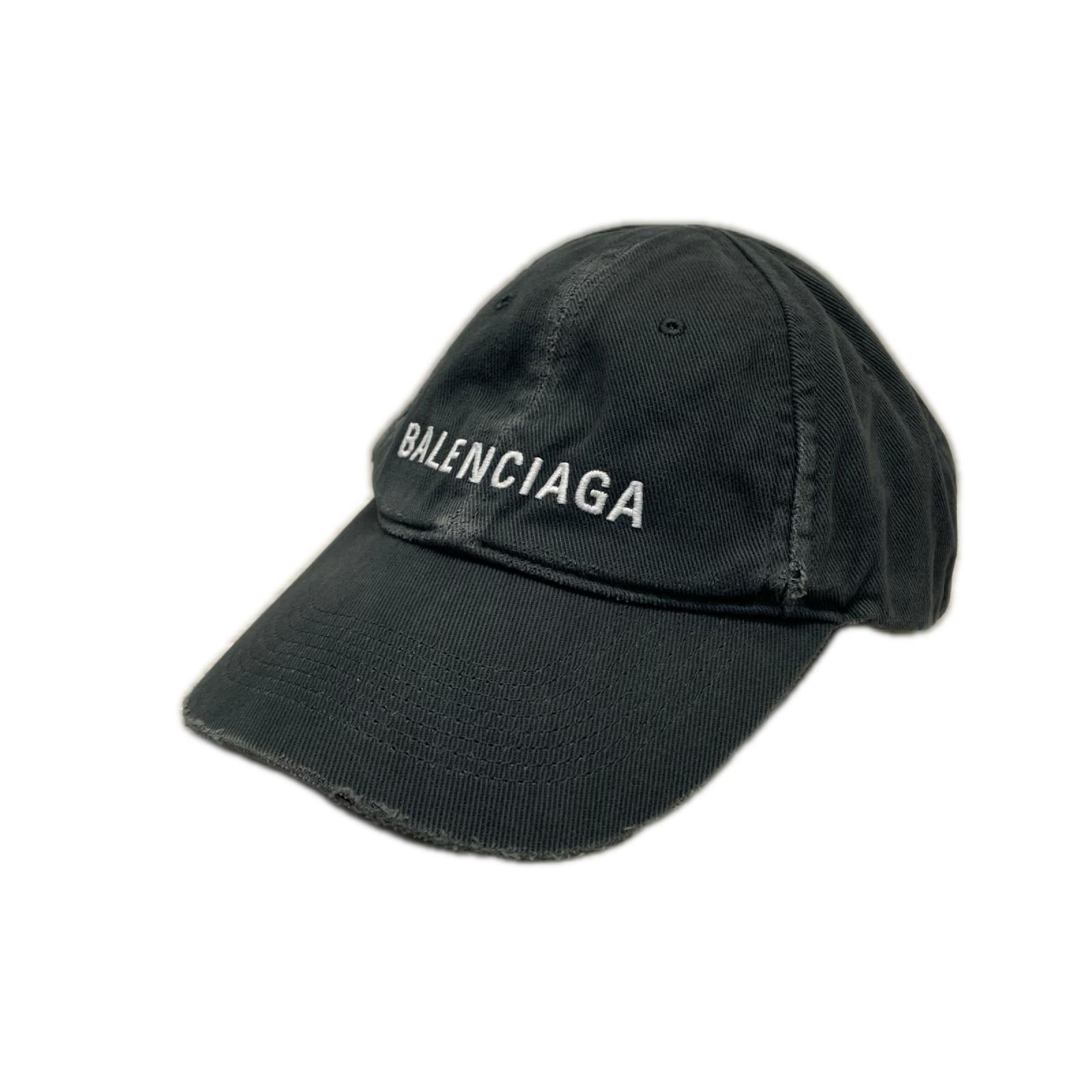 BALENCIAGA ロゴ刺繍　ベースボールキャップ