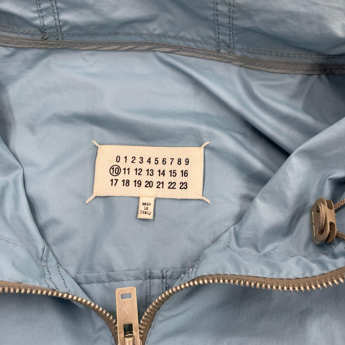 ジャケット MAISON MARGIELA 17SS ﾊﾉ字 ﾌｰﾃﾞｯﾄｼﾞｬｹｯﾄ 50 青 50
