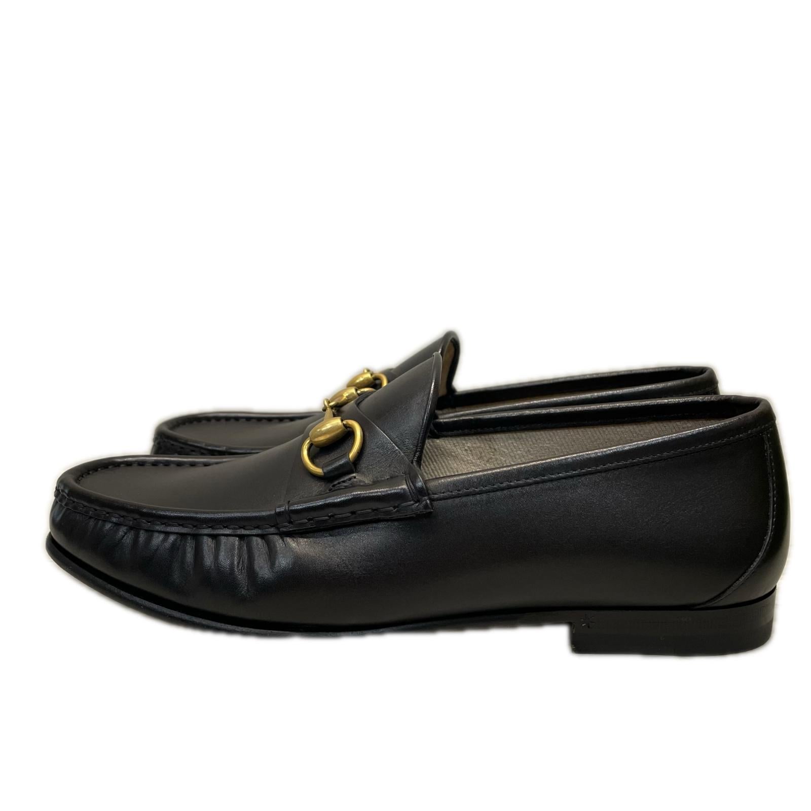 GUCCI 1953 ﾎｰｽﾋﾞｯﾄﾛｰﾌｧｰ 7 黒 26cm (US8 UK7 1/2 EU42)