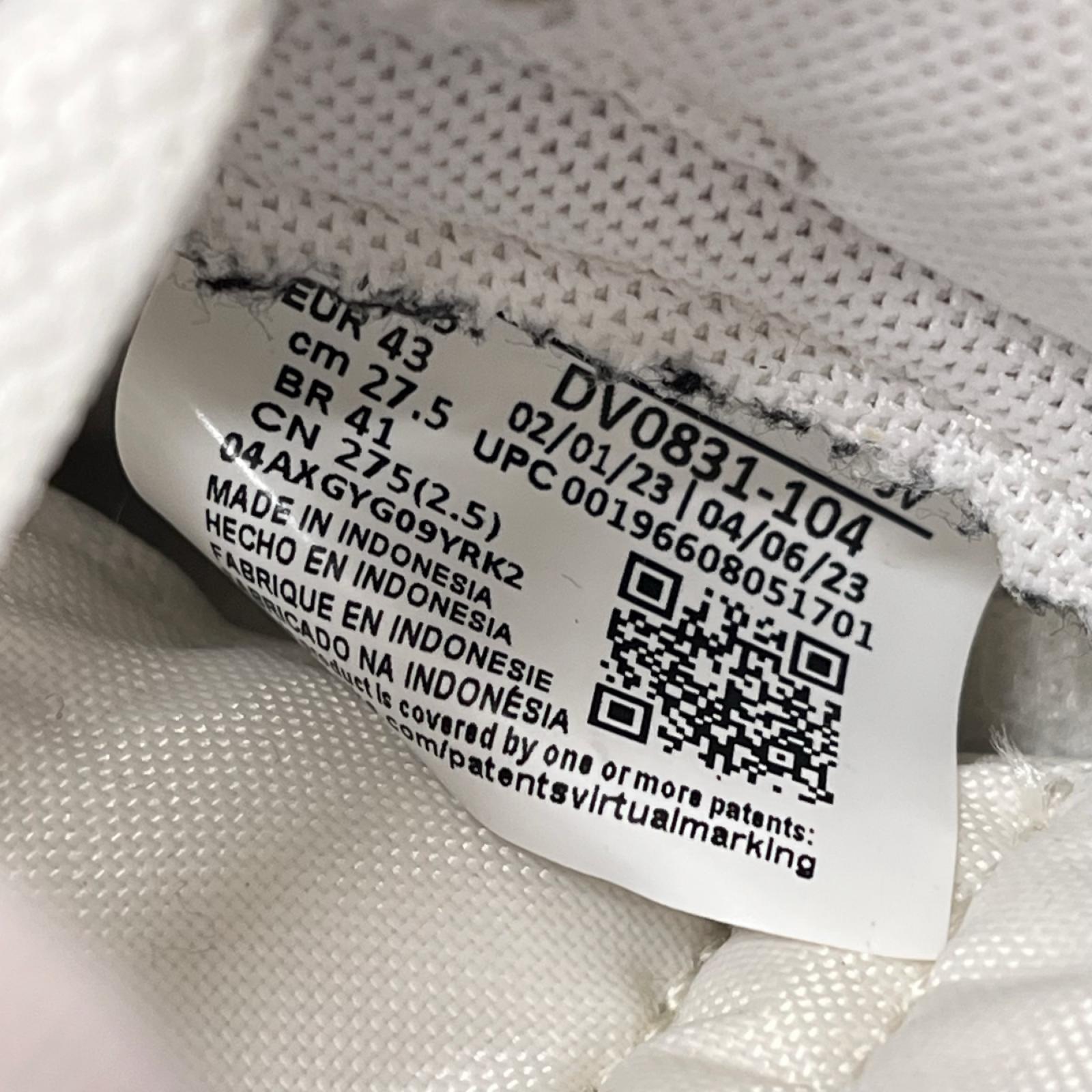 スニーカー DV0831-104 Dunk Low Retro 27.5cm (US9 1/2 UK9 EU45) ホワイト