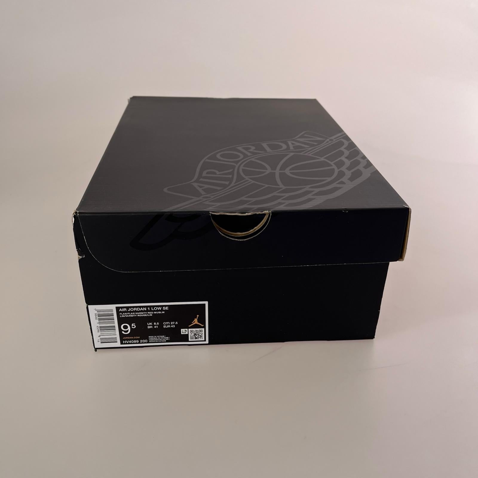 スニーカー AIR JORDAN 1 LOW SE ベージュ (27.5cm) 27.5cm (US9 1/2 UK9 EU45) ベージュ