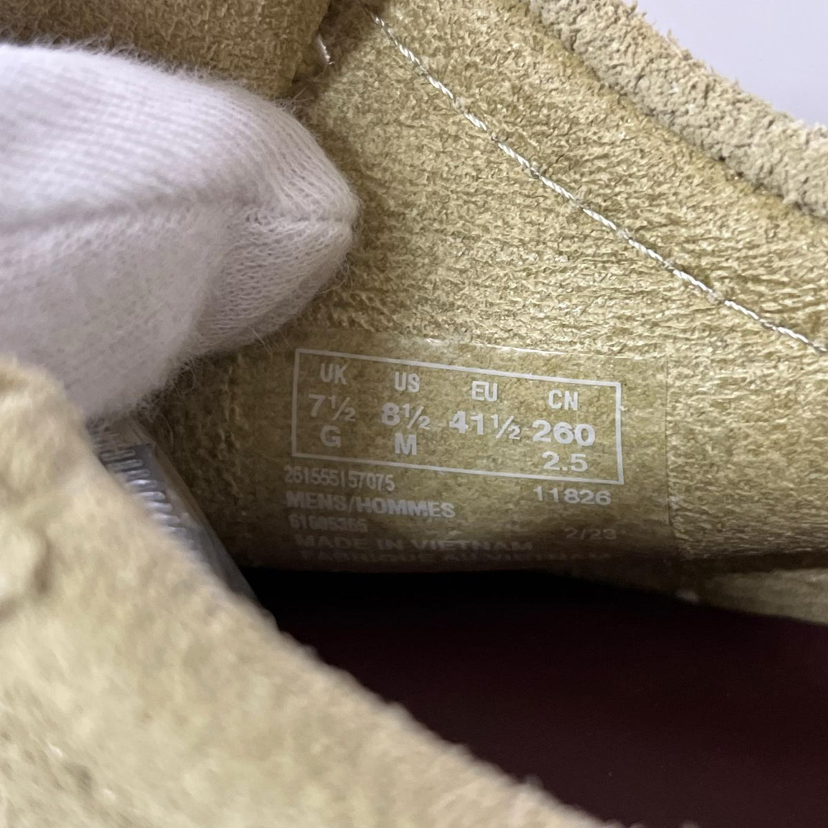 シューズ Wallabee 25.5CM ベージュ