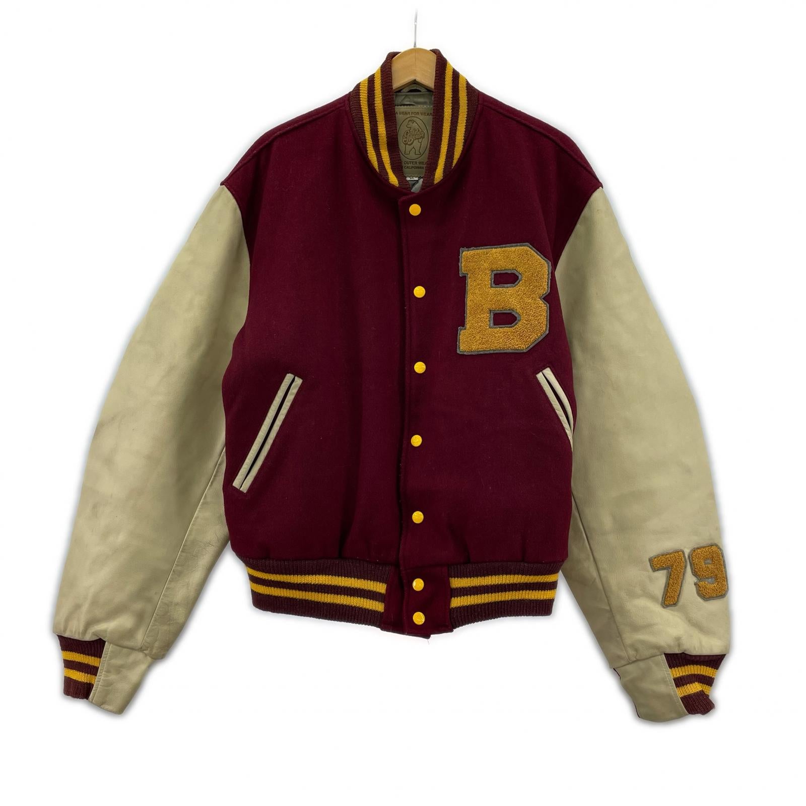 ジャケット GOLDEN BEAR ﾚｻﾞｰｽﾀｼﾞｬﾝ 赤