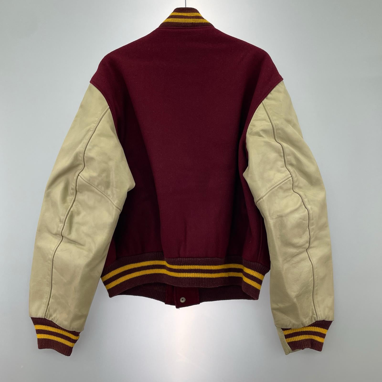 ジャケット GOLDEN BEAR ﾚｻﾞｰｽﾀｼﾞｬﾝ 赤