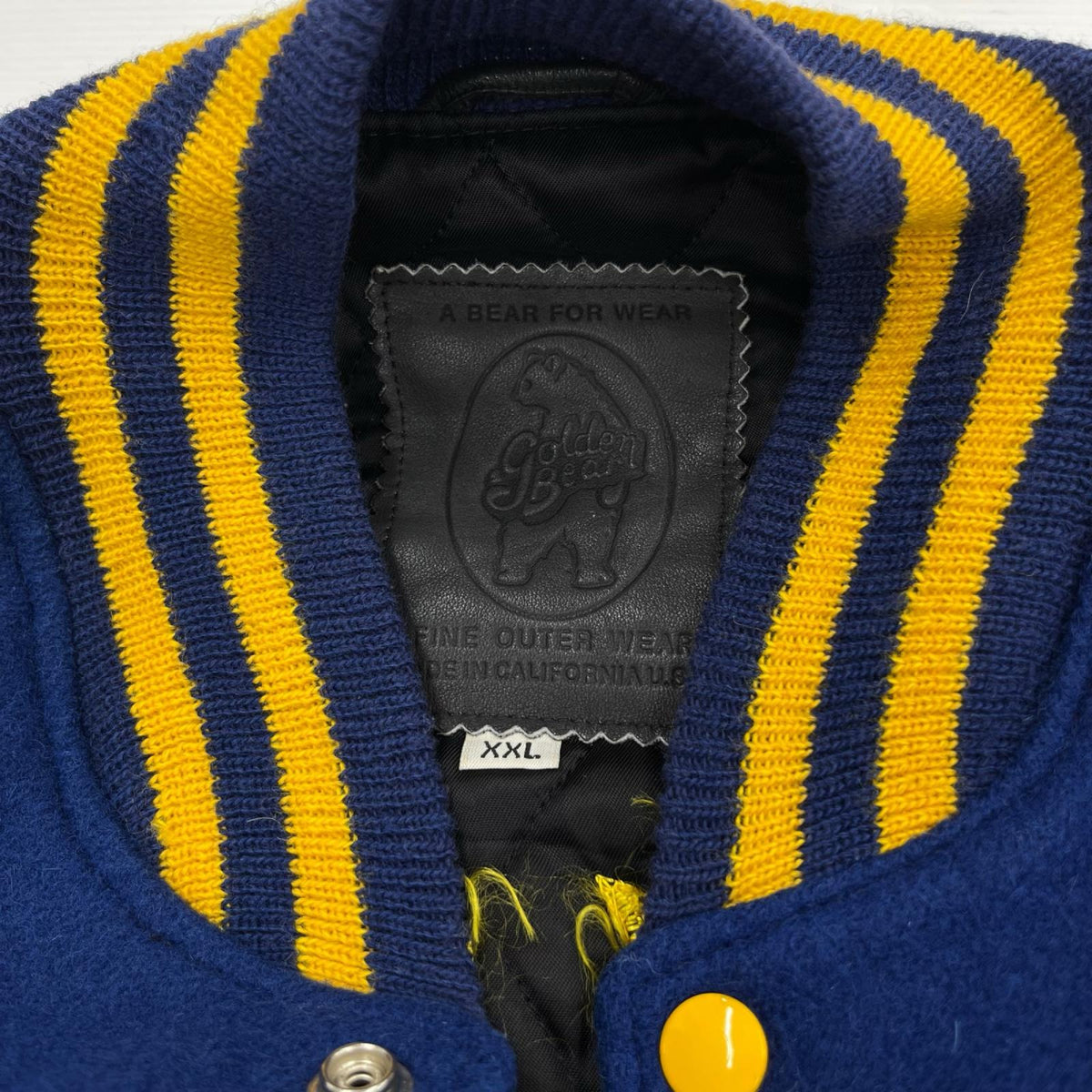 ジャケット GOLDEN BEAR ﾚｻﾞｰｽﾀｼﾞｬﾝ 青